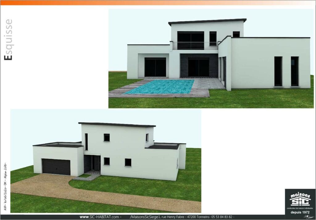 Plan 3D projet delmas