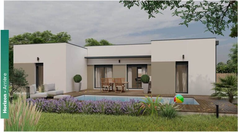 Maison toit plat Horizon Sud Ouest