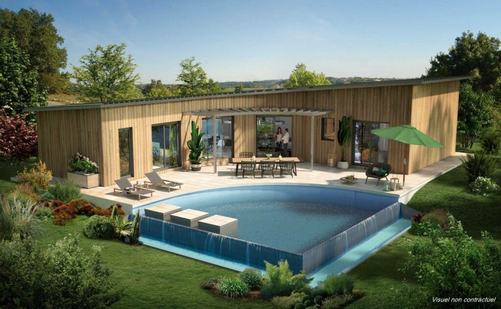 Visuel maison Sud Ouest bardage bois Mob Aloha