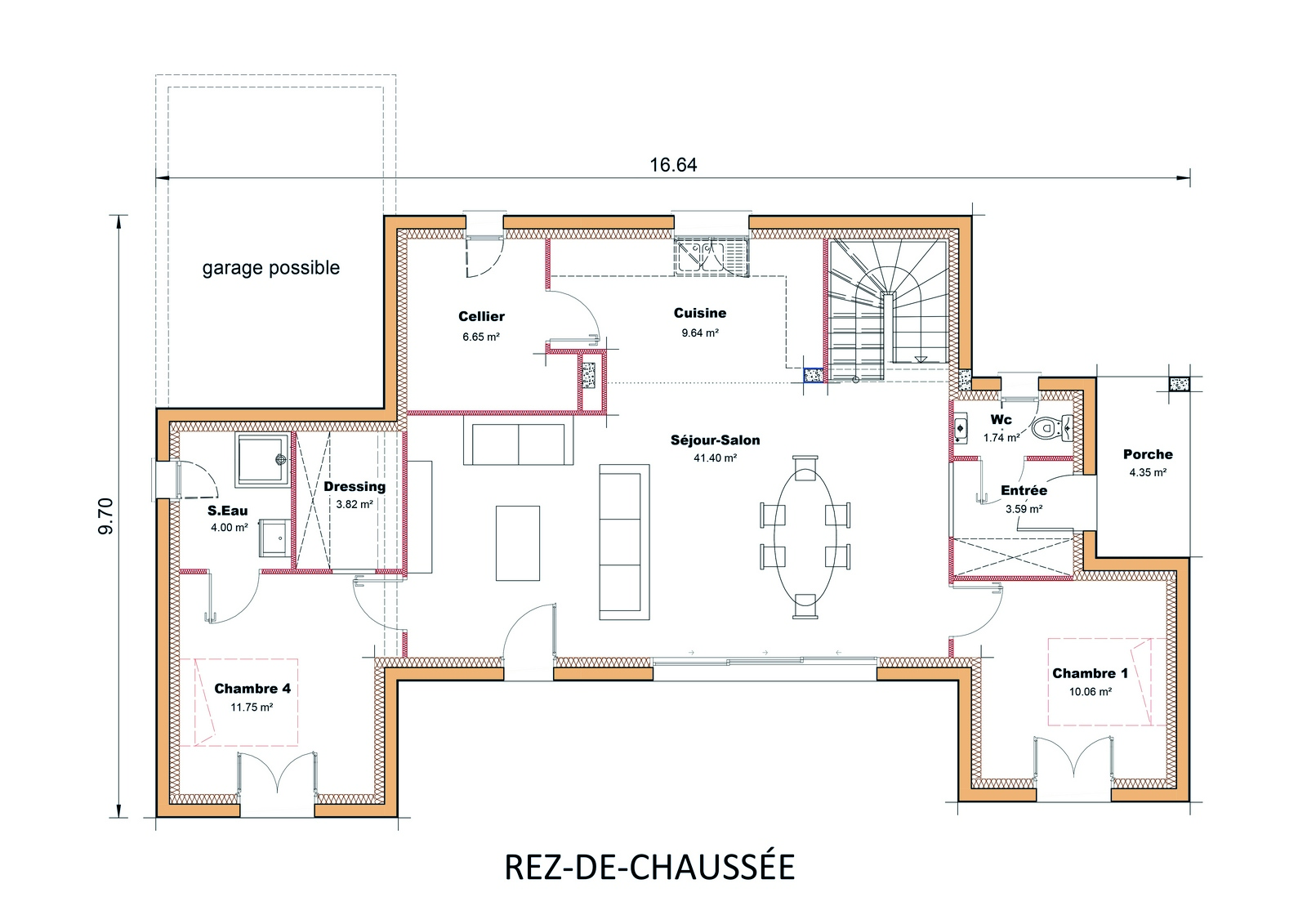 Plan constructeur maison lot et garonne contemporaine Atrium