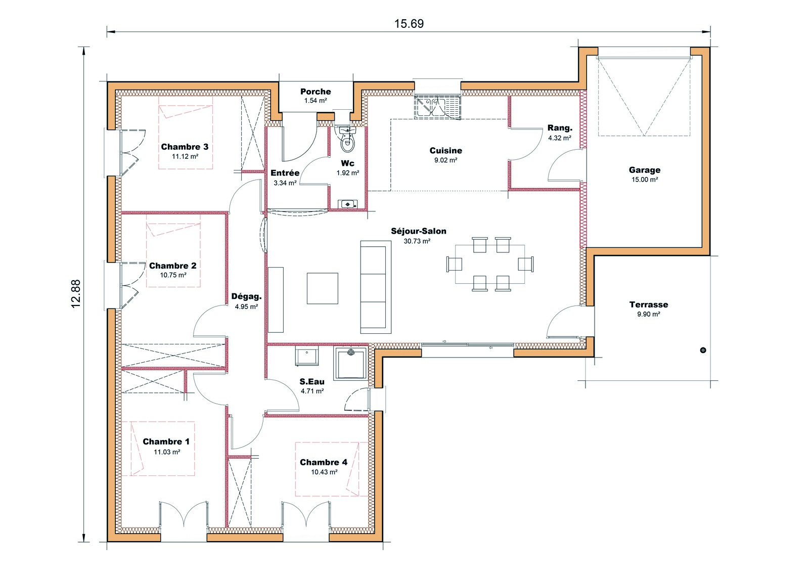 Plan faire construire sa maison sud ouest performance 12