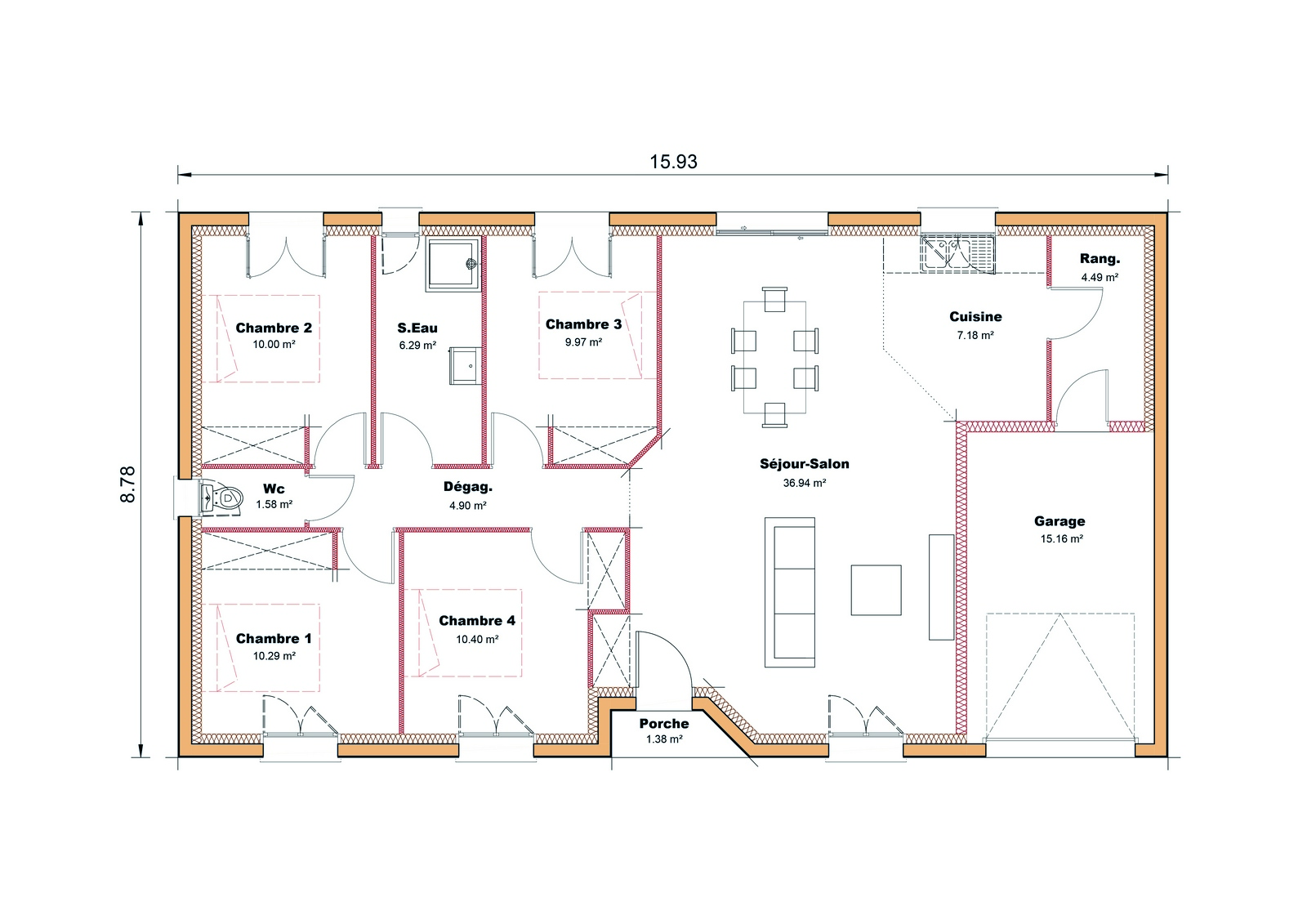 Plan maison individuelle Pyrenees 01 Sud Ouest