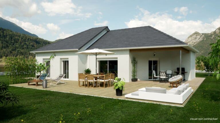 Visuel maison individuelle plan pied Pyrenees 04 Sud Ouest
