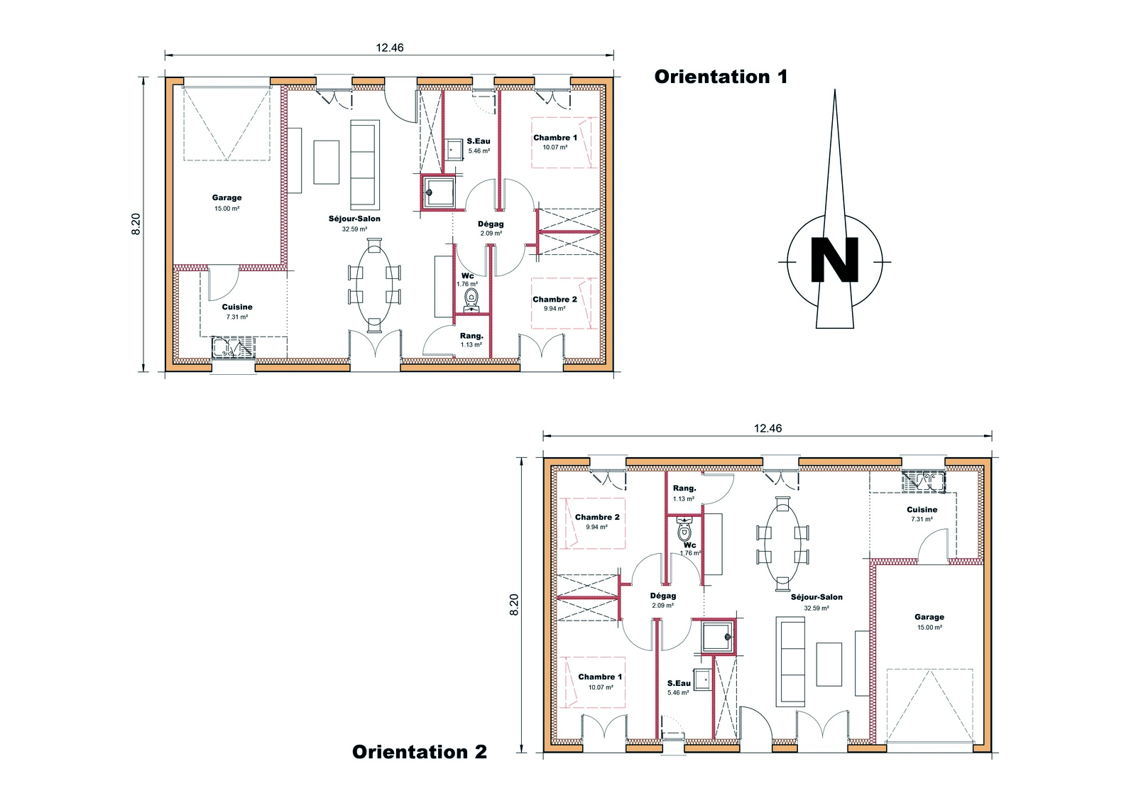 Plan Opti Performance 01 maison individuelle Sud Ouest