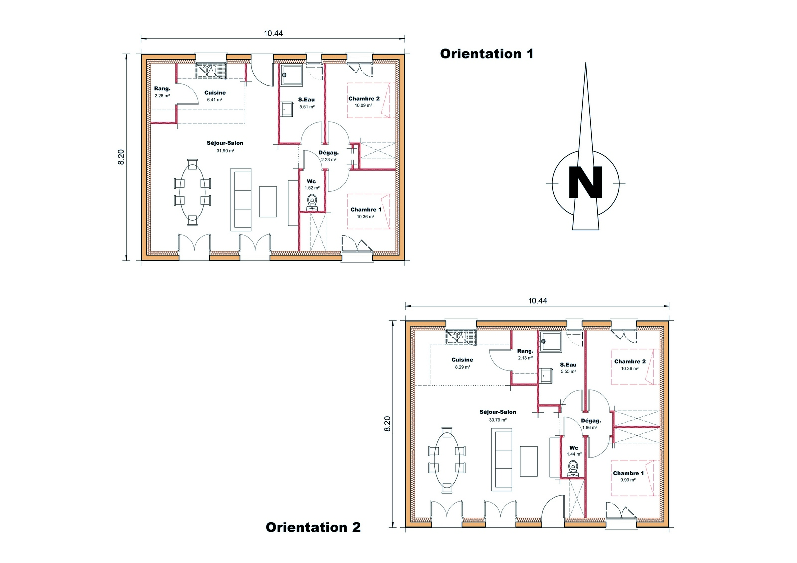 Plan Maison plain pied Opti Performance individuelle Sud Ouest