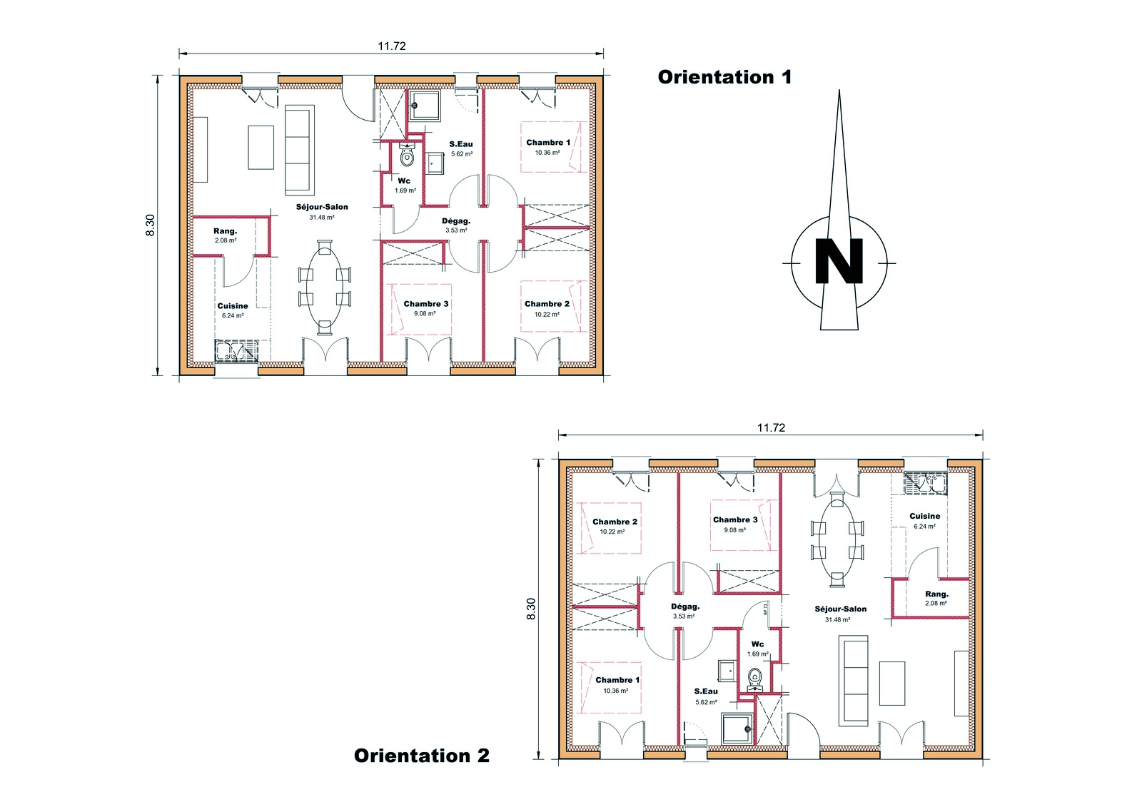 Plan Opti Performance 02 maison moderne Sud Ouest