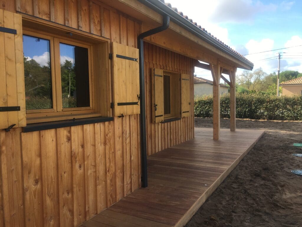 Une maison ossature bois bien isolée.