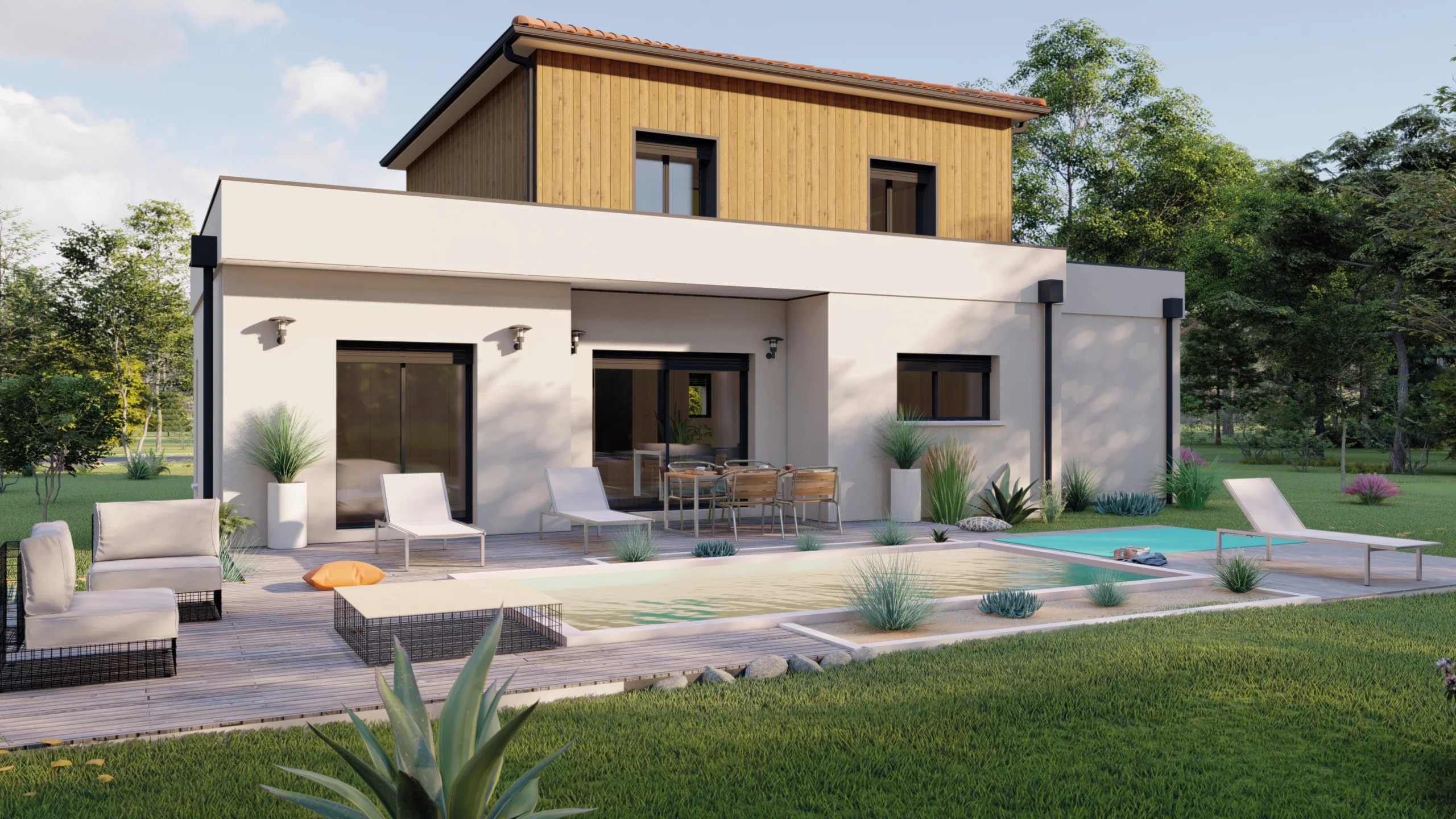 Mixed house + 100 m²