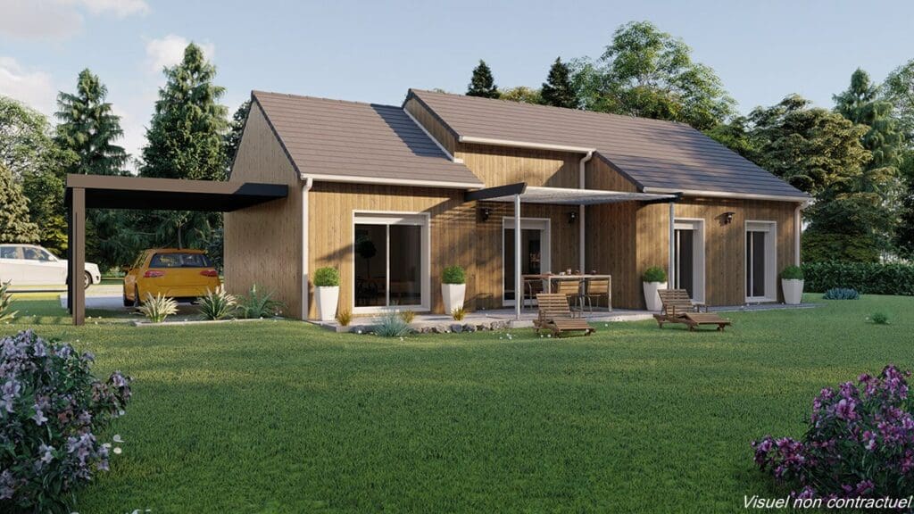 Modèle Maison 2024 Pyrénées Floride bois 94m²