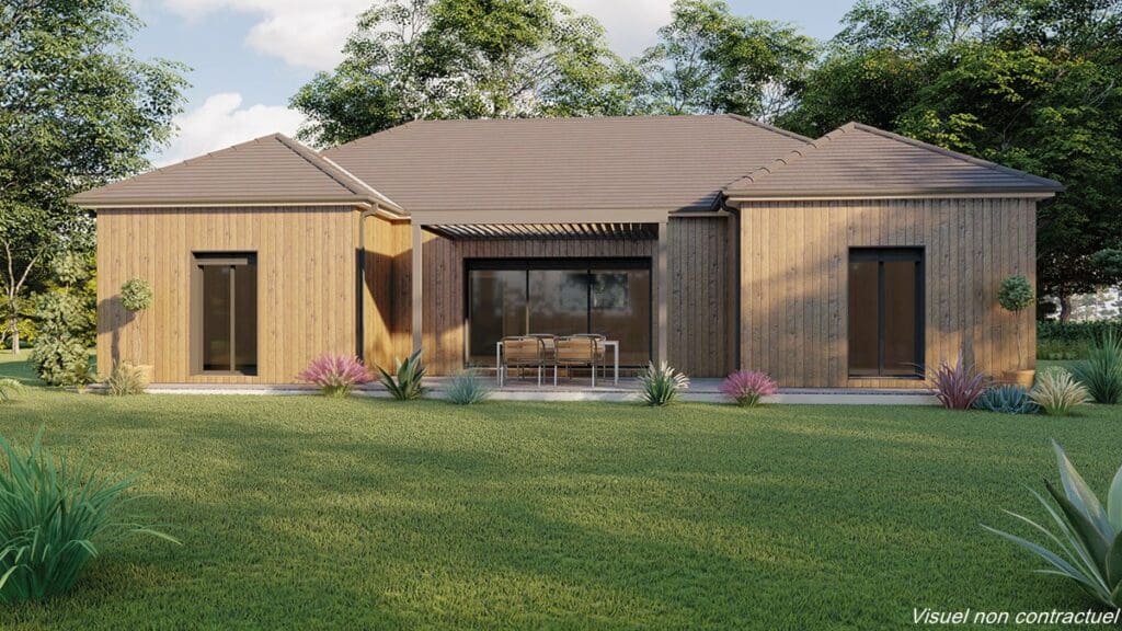 Modèle Maison 2024 Pyrénées Intima bois 105m²