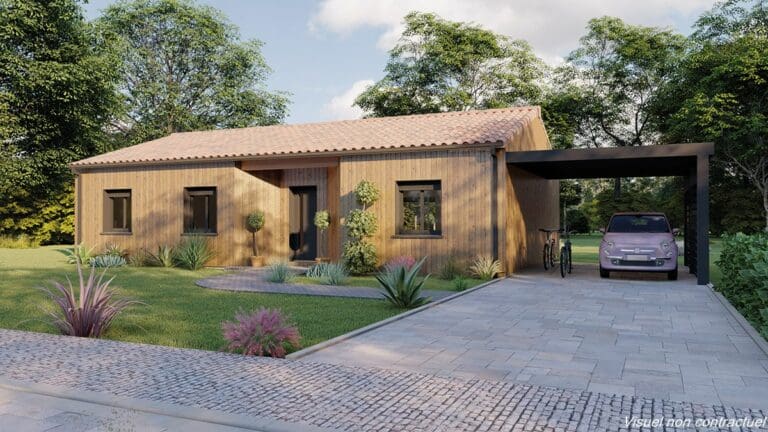 Model House 2024 Pyrénées Performance 02 wood 102m²