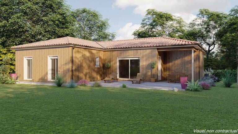 House model 2024 wood performance 12 102m²