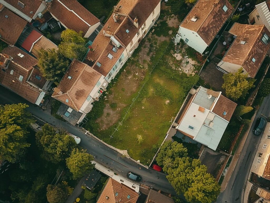 La division parcellaire, permet de trouver des terrains pour construire en ville.