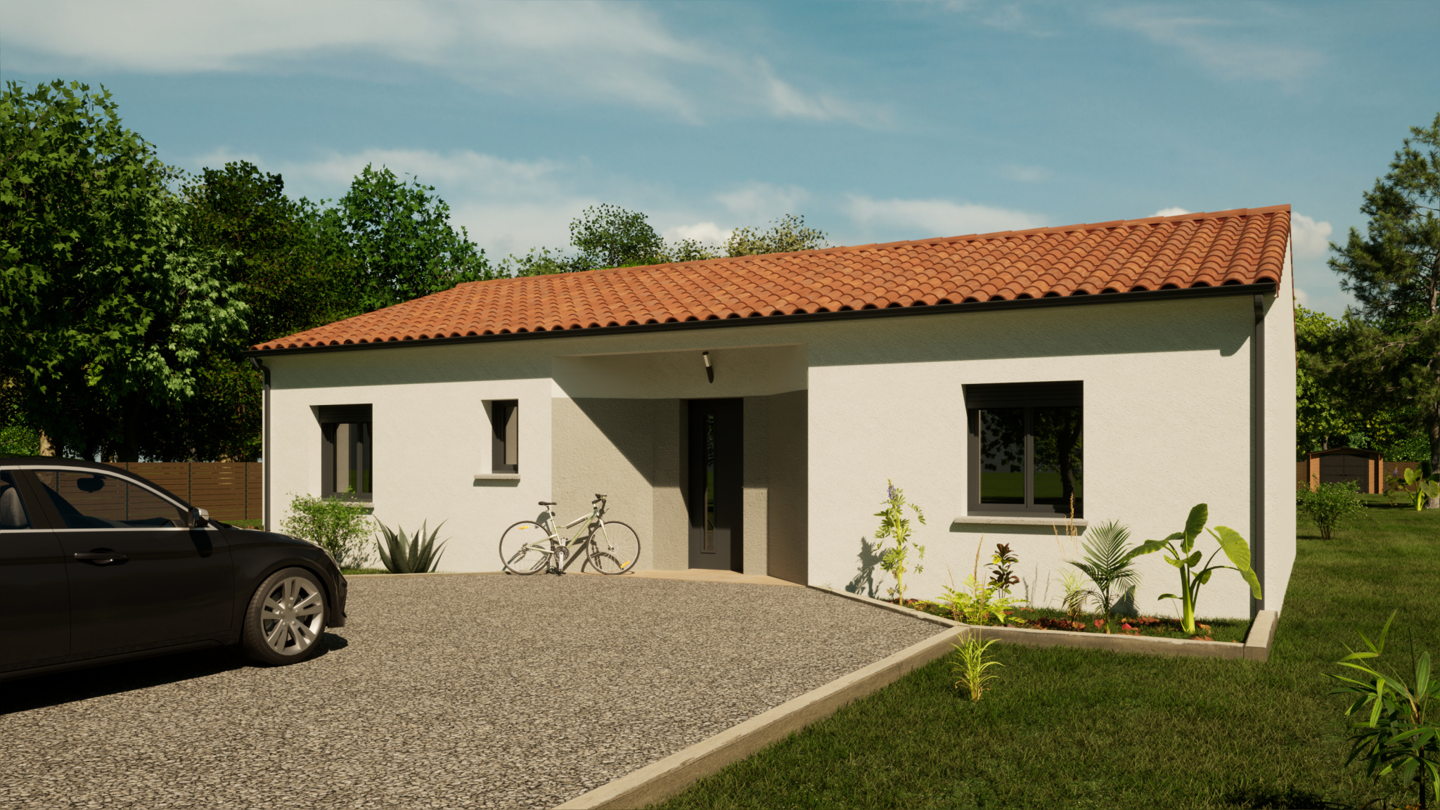 Vente maison à Capens (31410) de 90 m2 habitable sur terrain de 407 m2