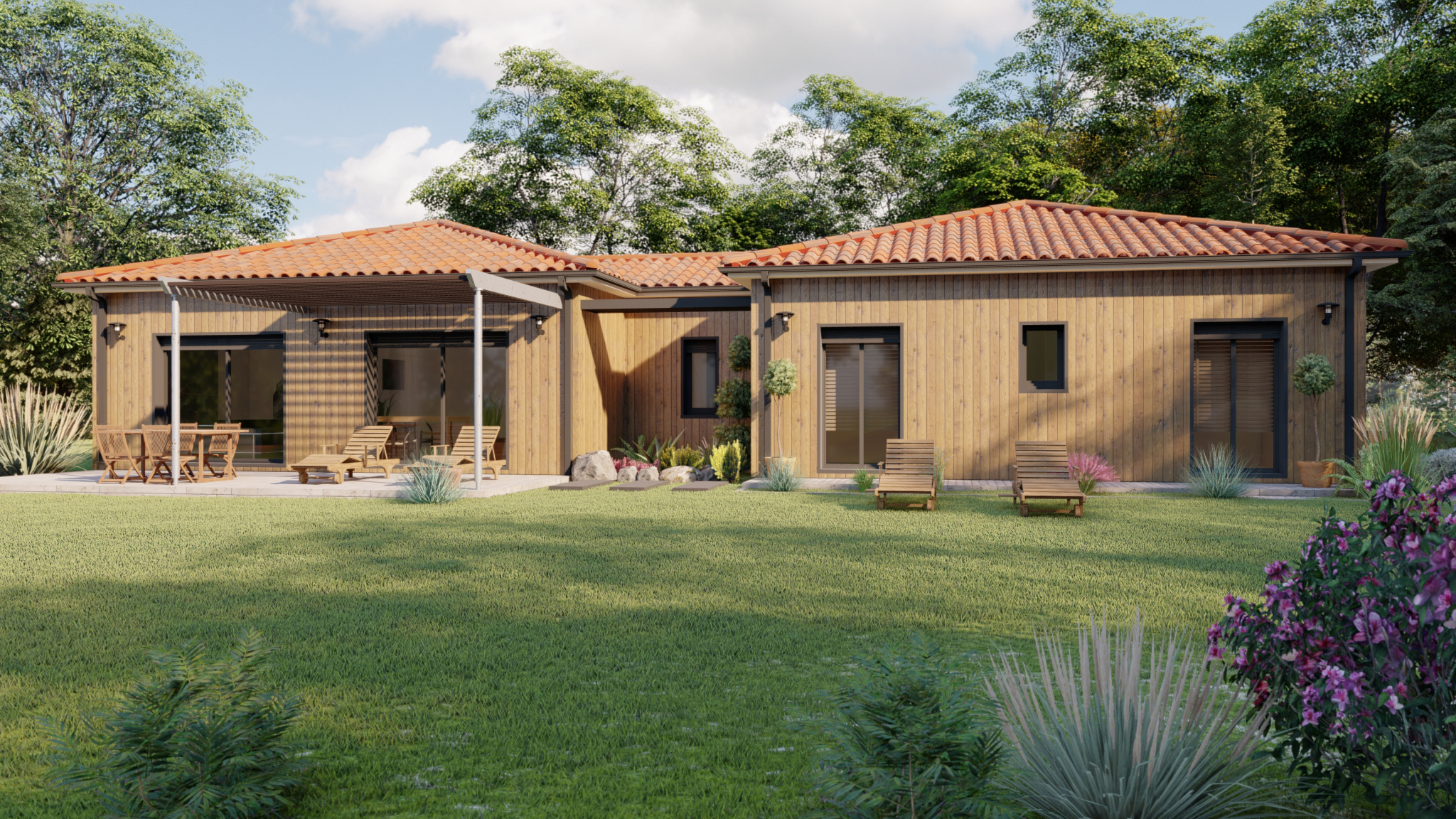 Vente maison à Leguevin (31490) de 120 m2 habitable sur terrain de 500 m2