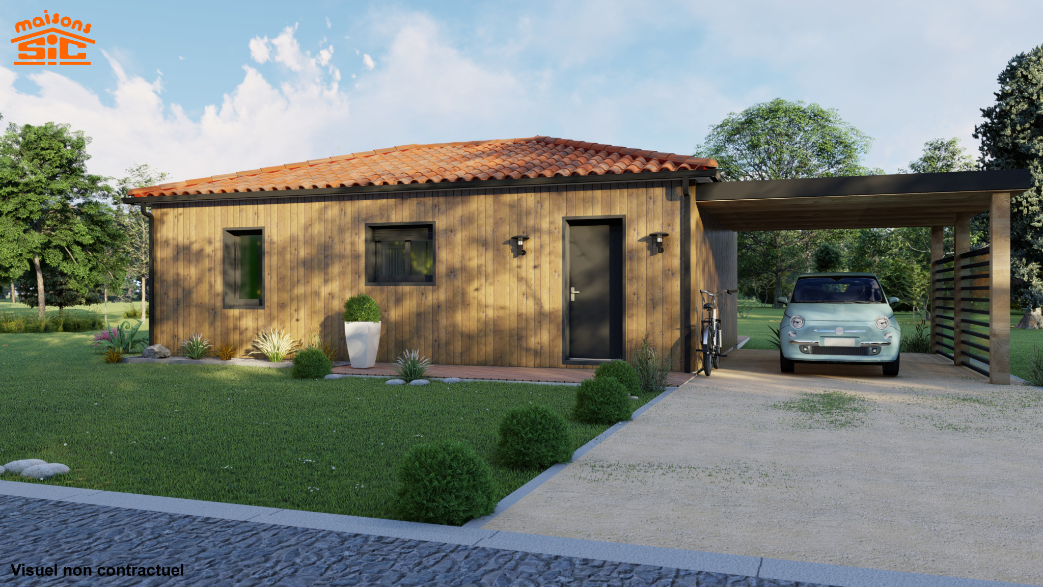 Vente maison à Lezat sur leze (09210) de 63 m2 habitable sur terrain de 835 m2