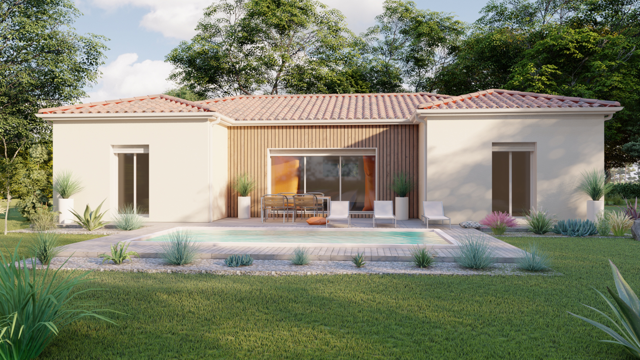 Vente maison à Rebigue (31320) de 105 m2 habitable sur terrain de 1100 m2