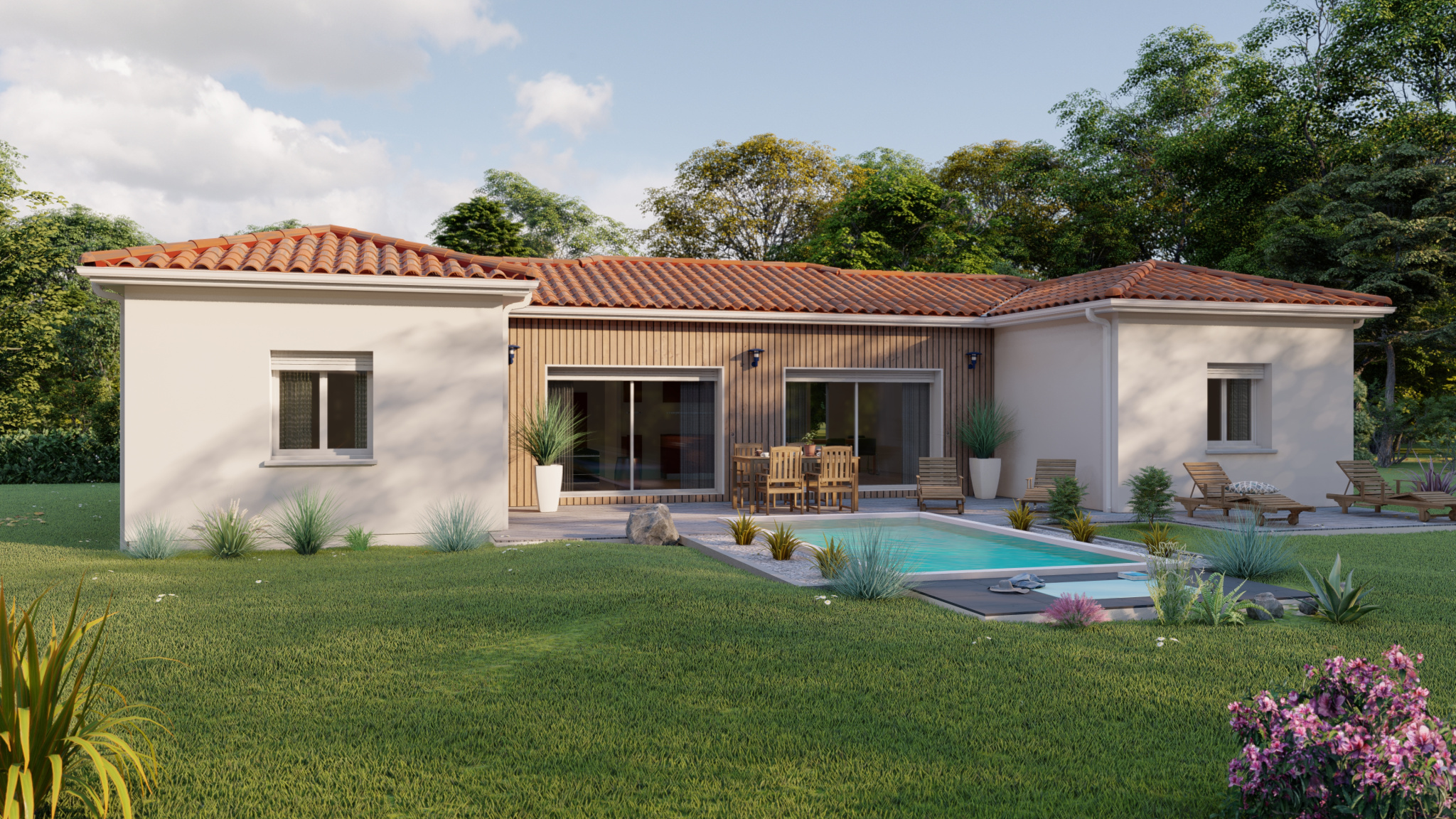 Vente maison à St jory (31790) de 110 m2 habitable sur terrain de 1690 m2