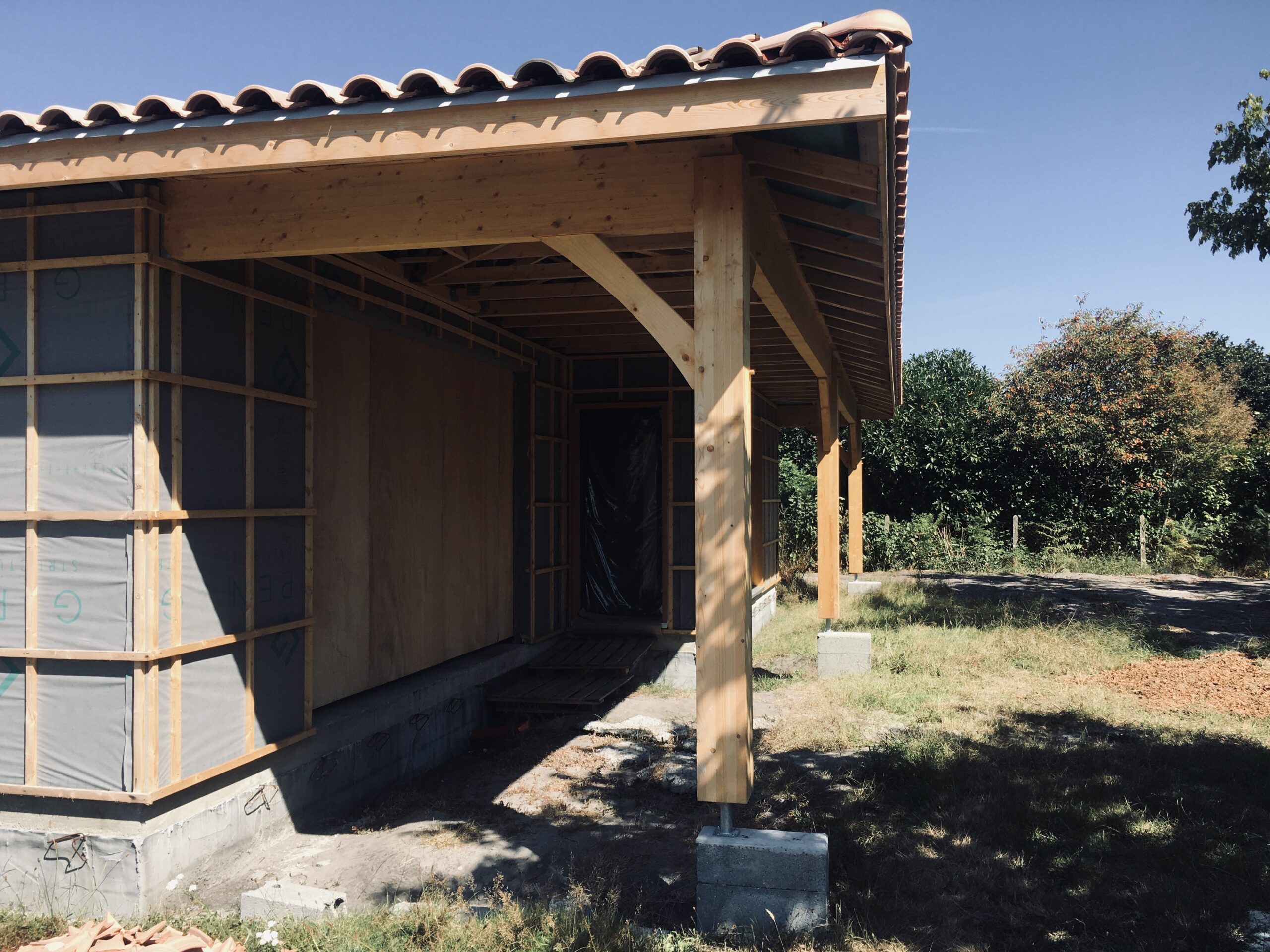 La maison bois diminue le bilan carbone de la construction. 