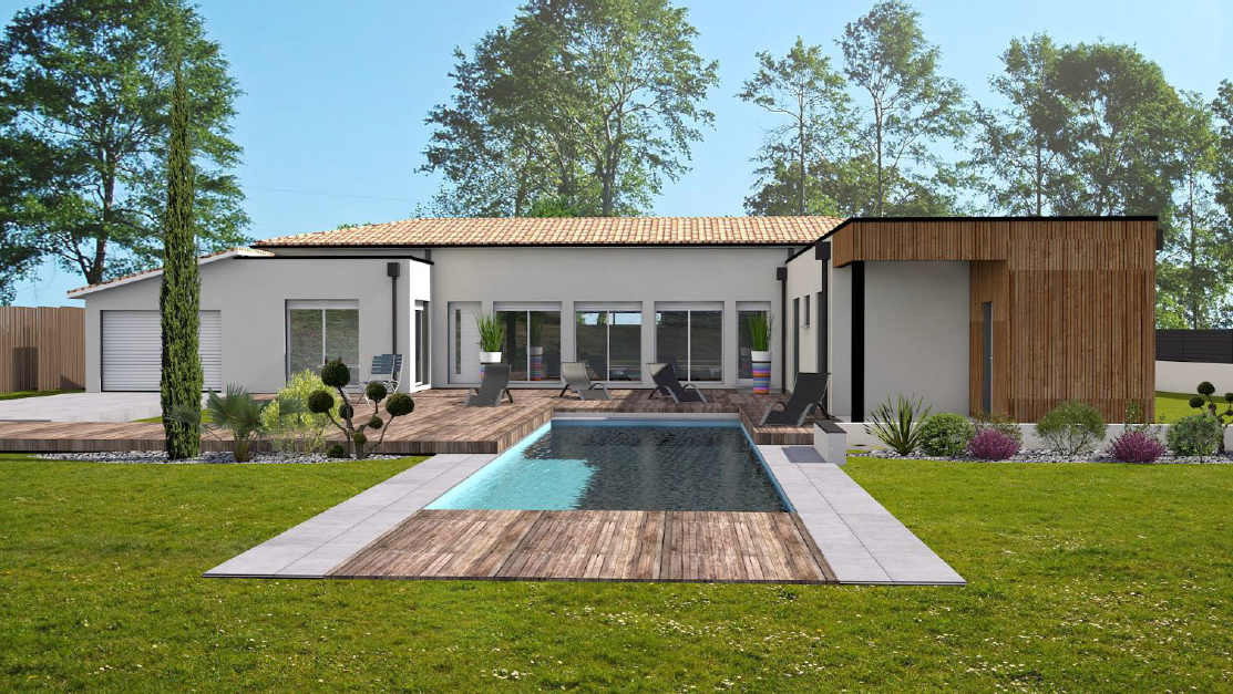 Vente maison à Aussonne (31840) de 120 m2 habitable sur terrain de 1030 m2
