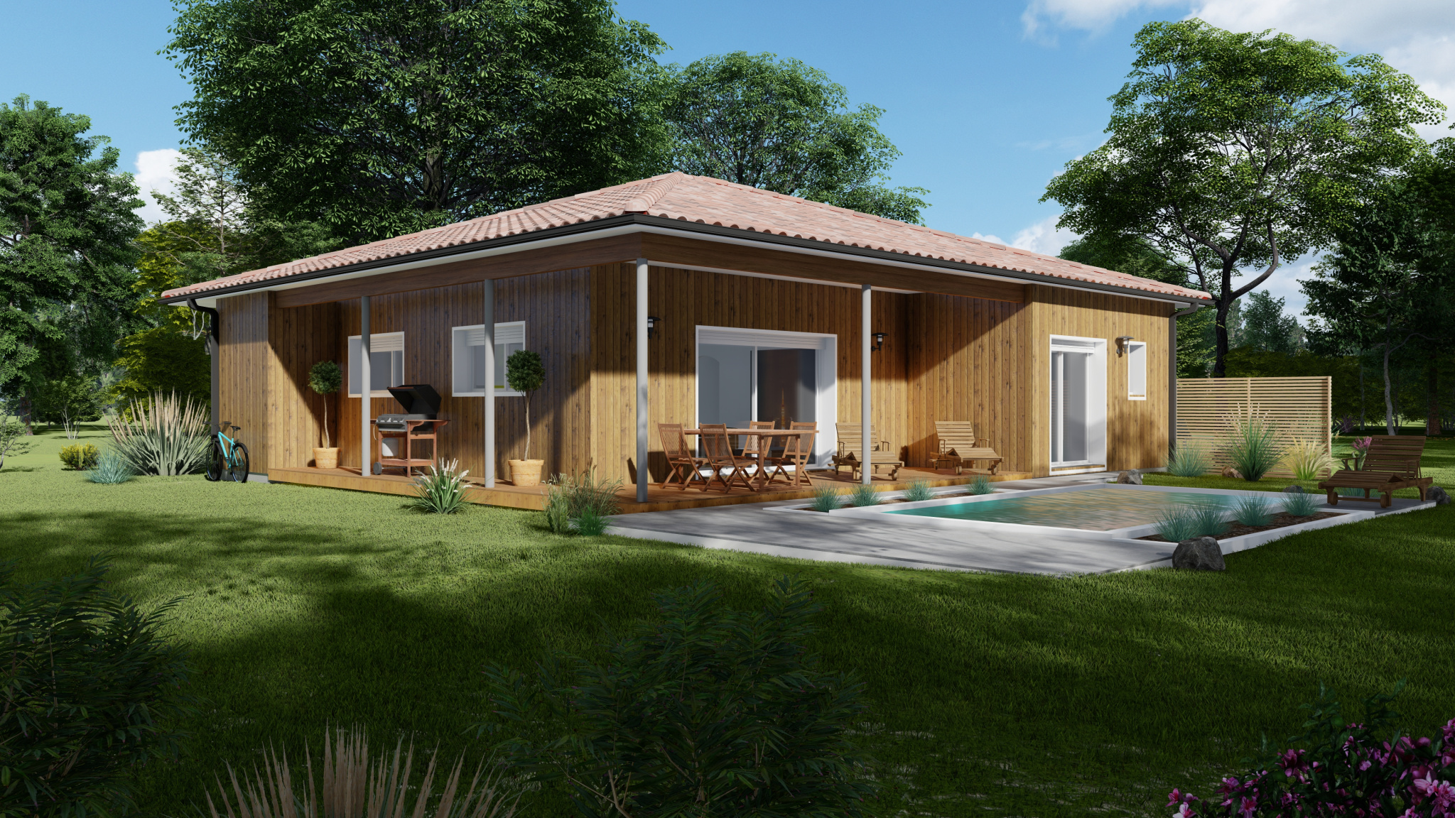Vente maison à Merville (31330) de 120 m2 habitable sur terrain de 680 m2