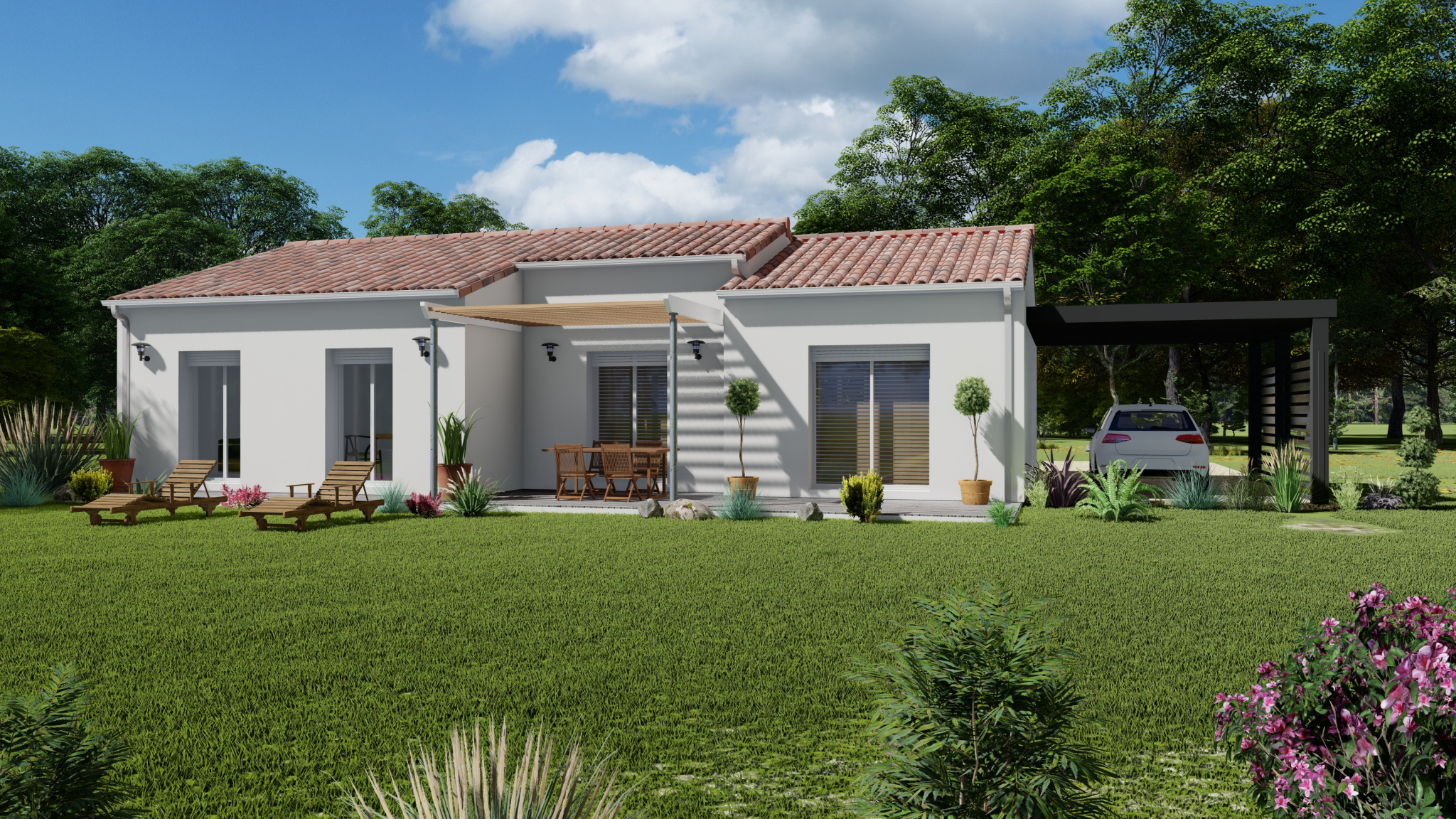 Vente maison à Moissac (82200) de 94 m2 habitable sur terrain de 1300 m2