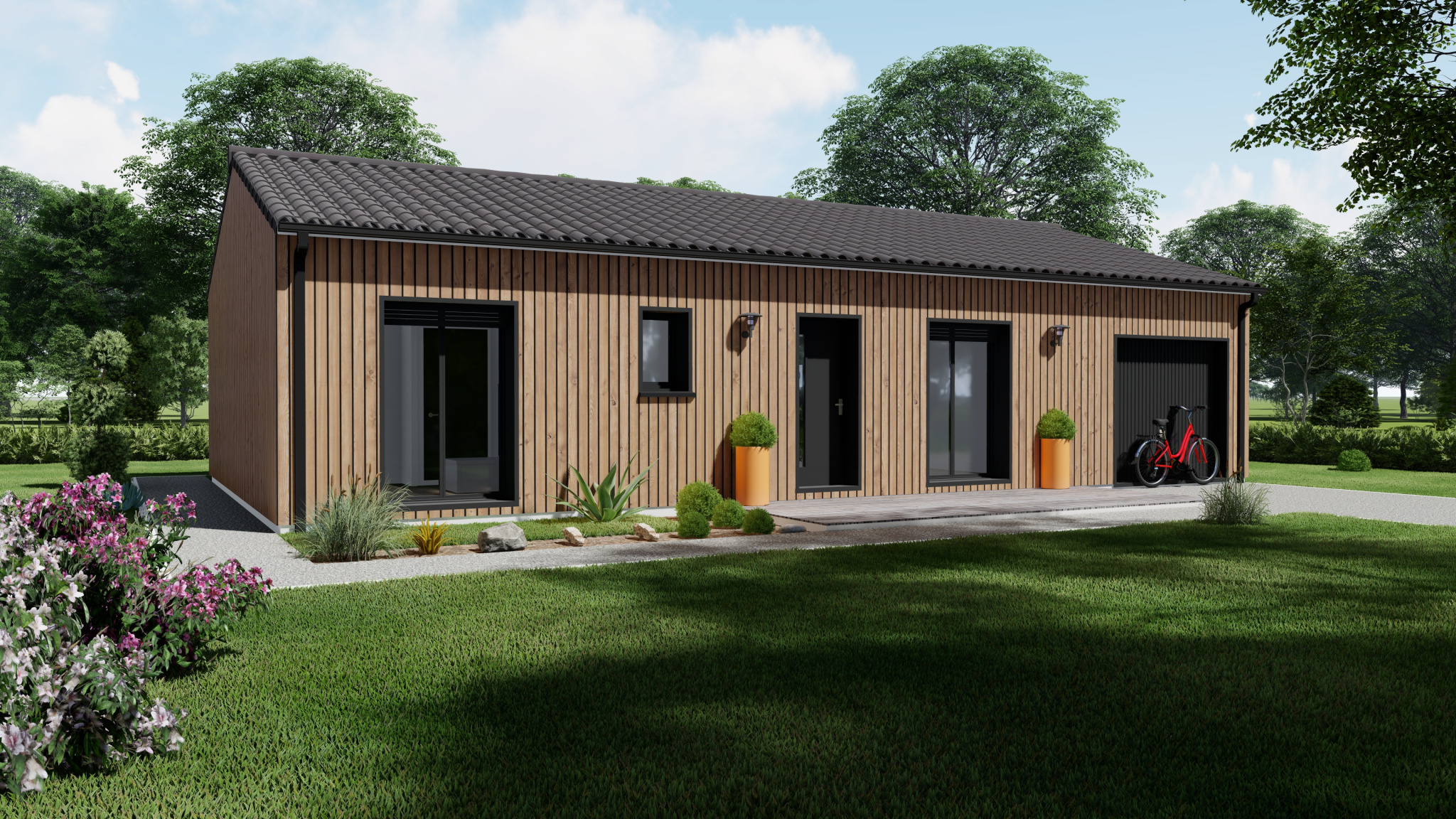Vente maison à Lezat sur leze (09210) de 90 m2 habitable sur terrain de 665 m2