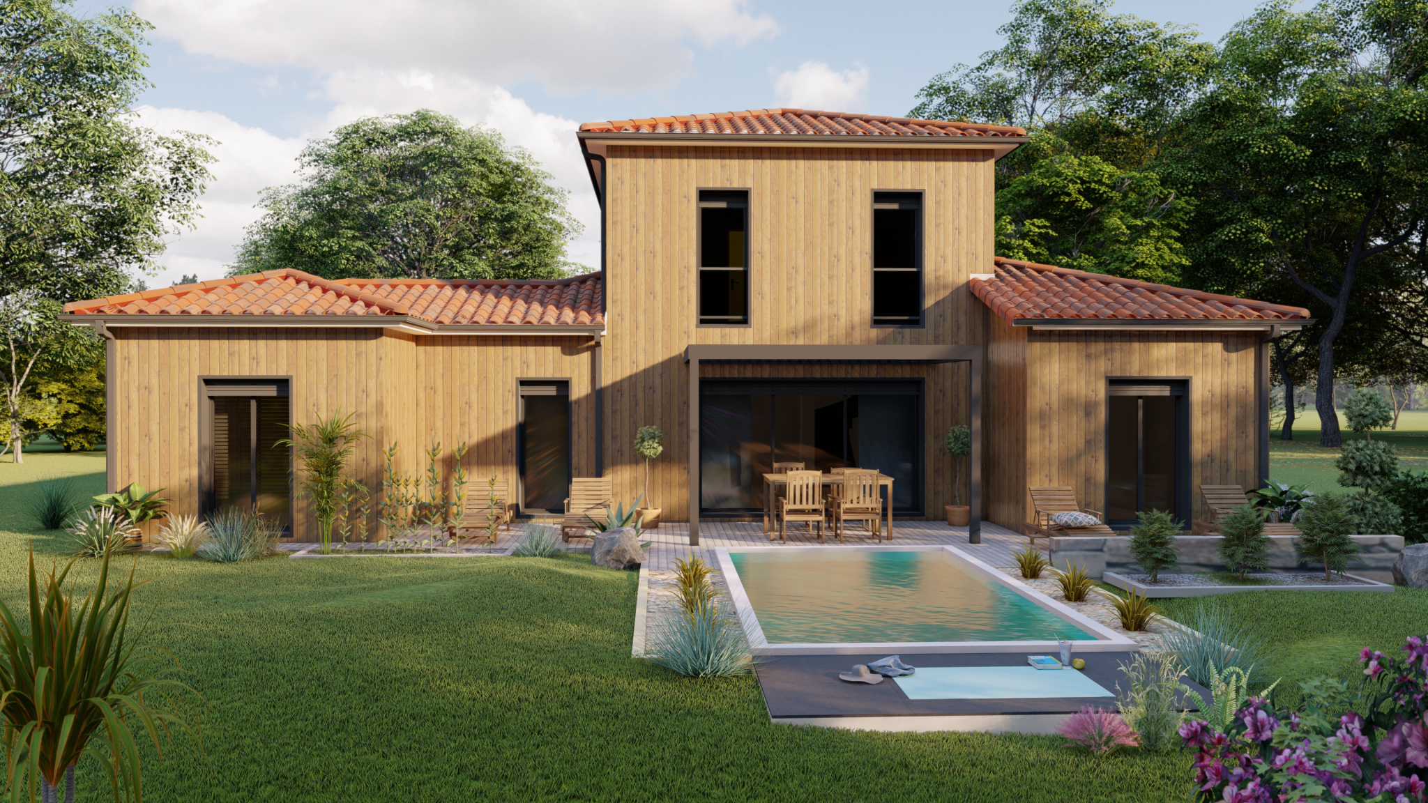 Vente maison à Mondonville (31700) de 124 m2 habitable sur terrain de 809 m2