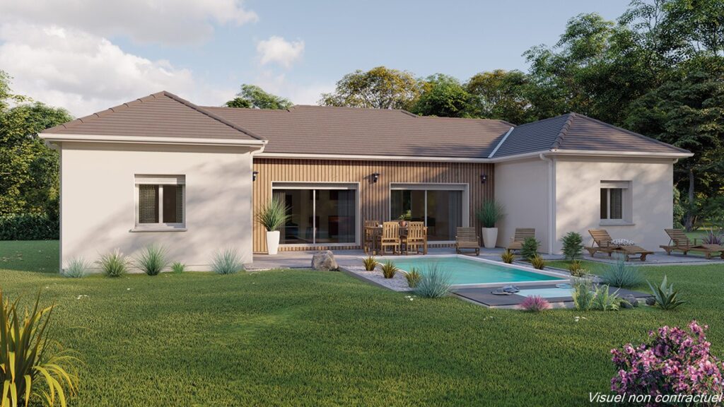 construire une maison en U avec piscine