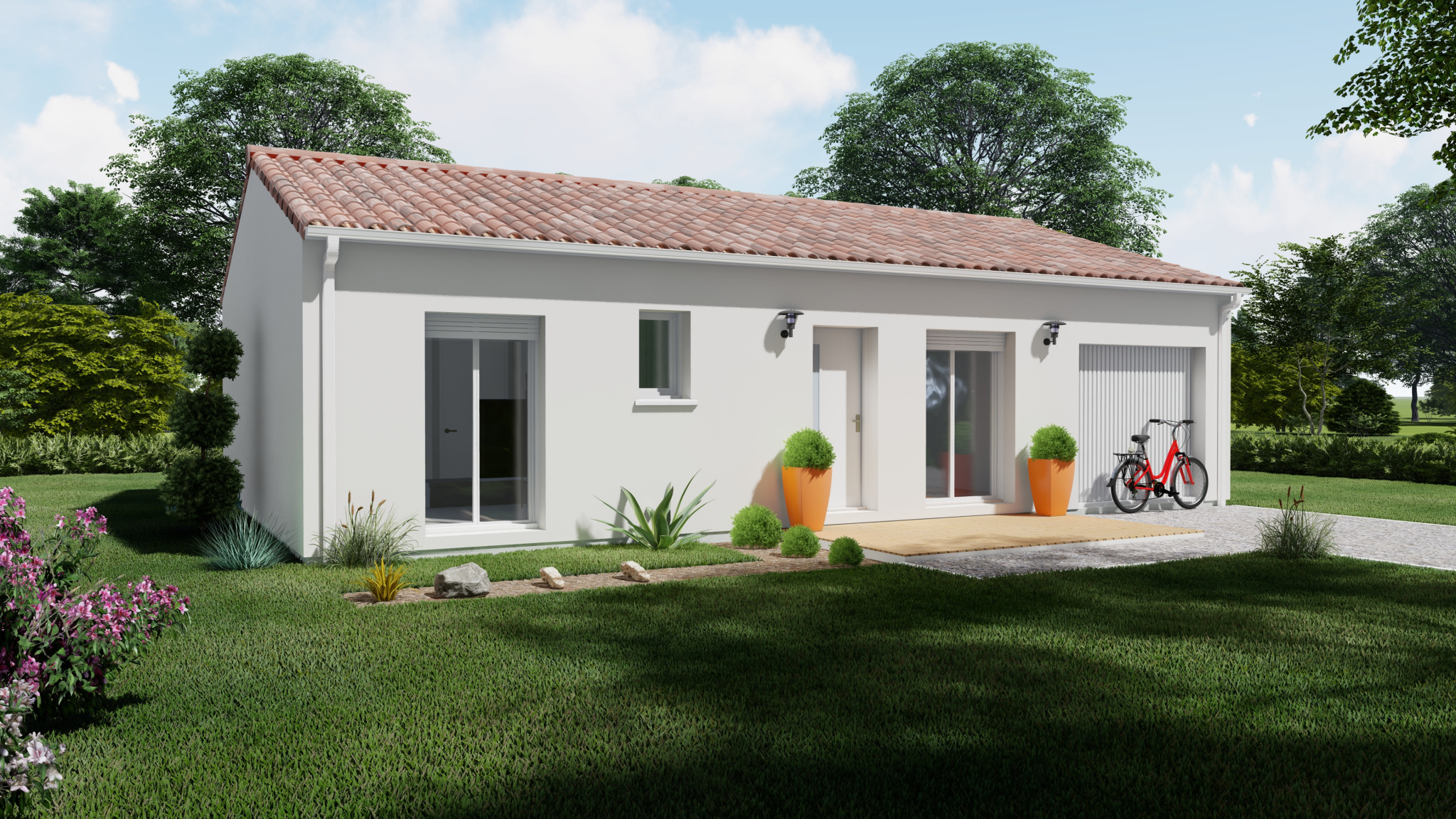 Vente maison à Brax (31490) de 70 m2 habitable sur terrain de 554 m2