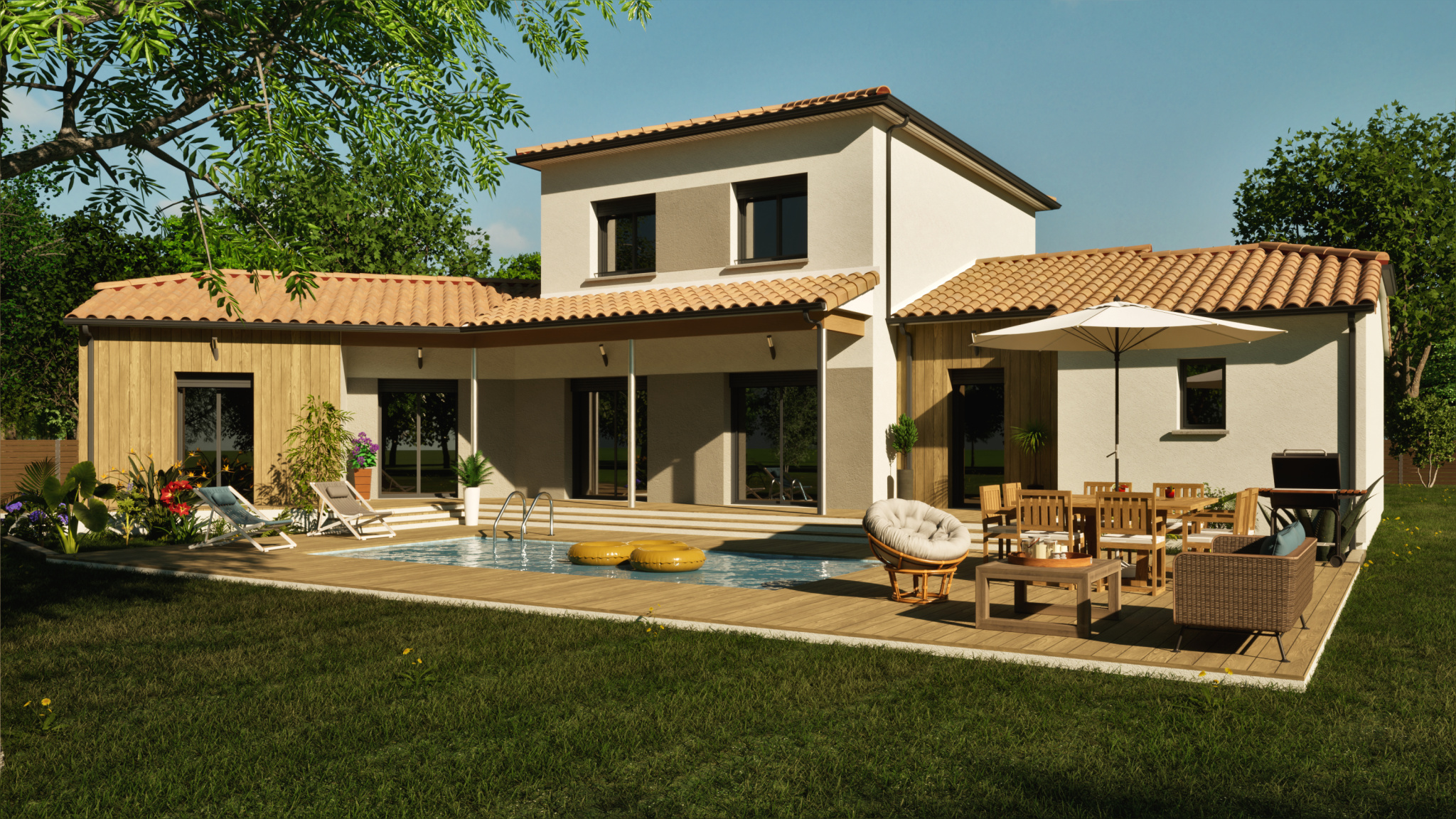 Vente maison à Clermont le fort (31810) de 154 m2 habitable sur terrain de 1500 m2