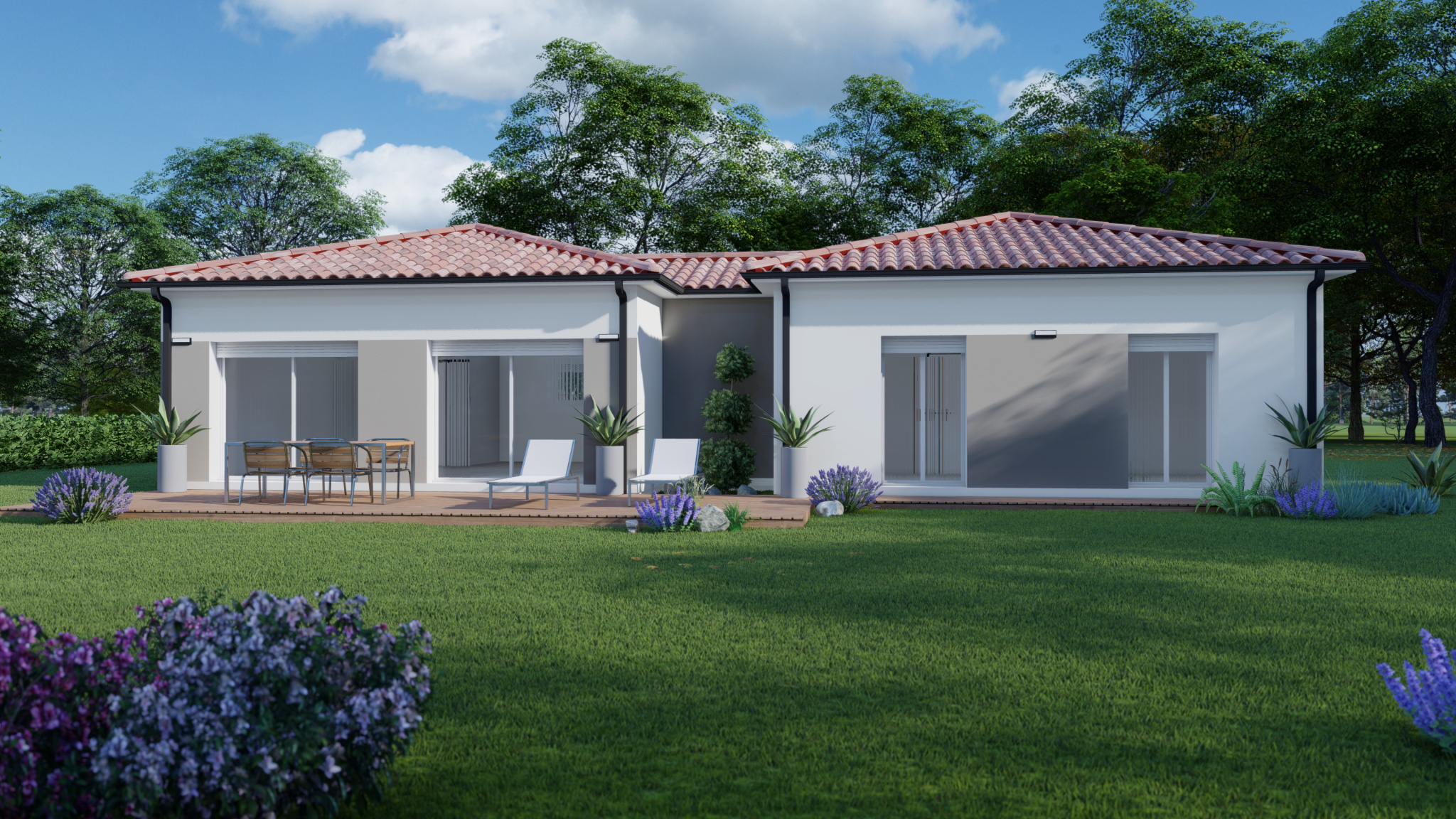 Vente maison à Montbeton (82290) de 94 m2 habitable sur terrain de 1300 m2