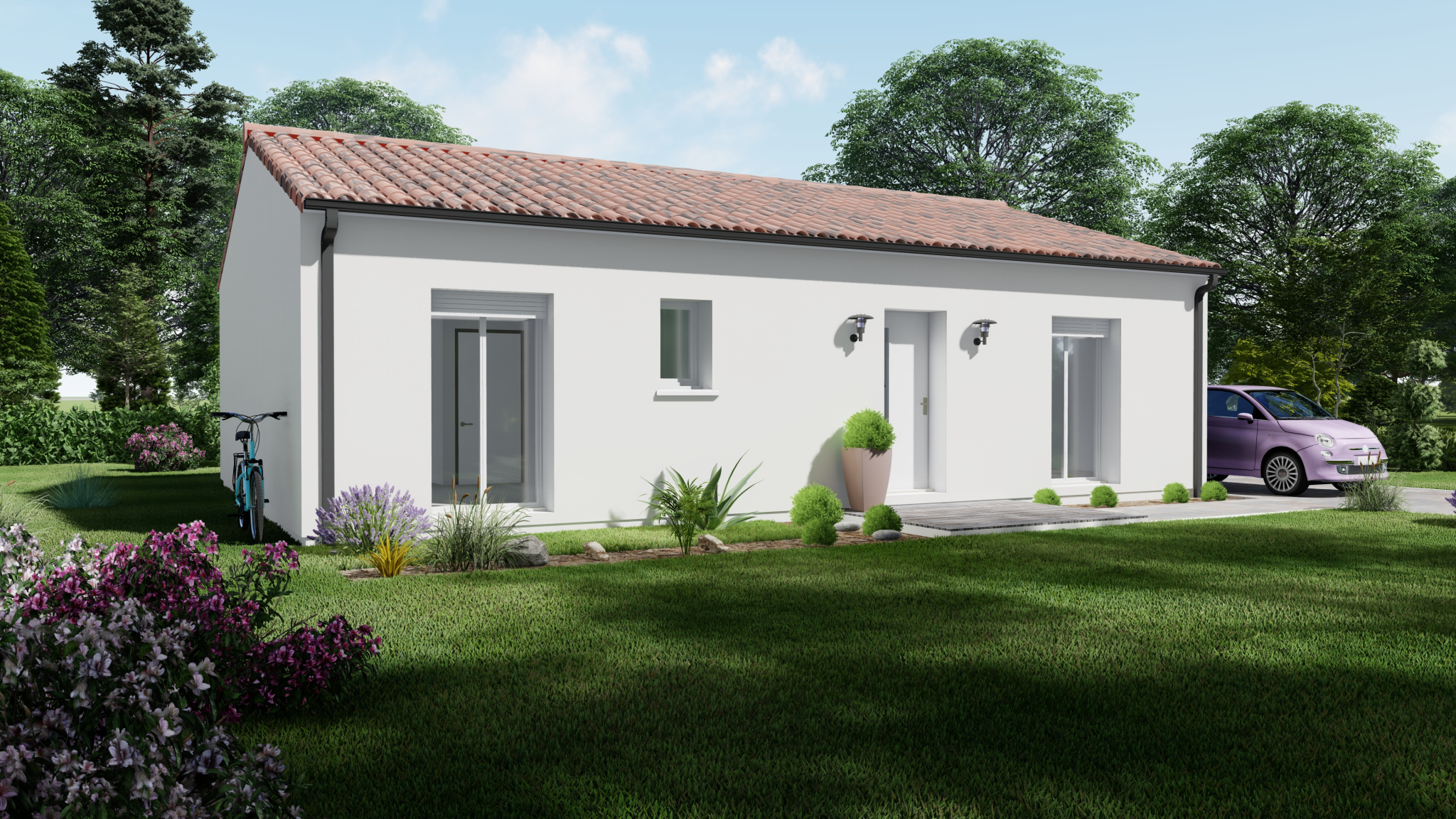 Vente maison à La sauvetat de saveres (47270) de 80 m2 habitable sur terrain de 739 m2