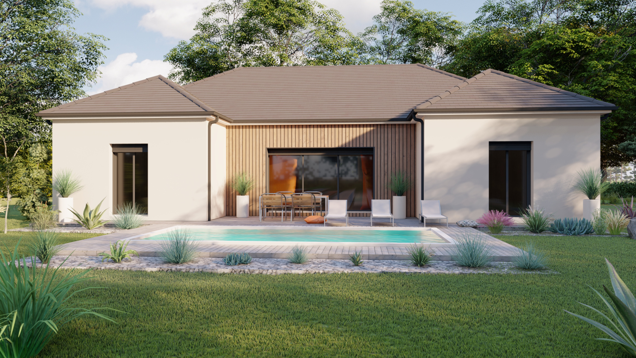 Vente maison à Assat (64510) de 105 m2 habitable sur terrain de 701 m2 Vente maison à Assat (64510) de 105 m2 habitable sur terrain de 701 m2