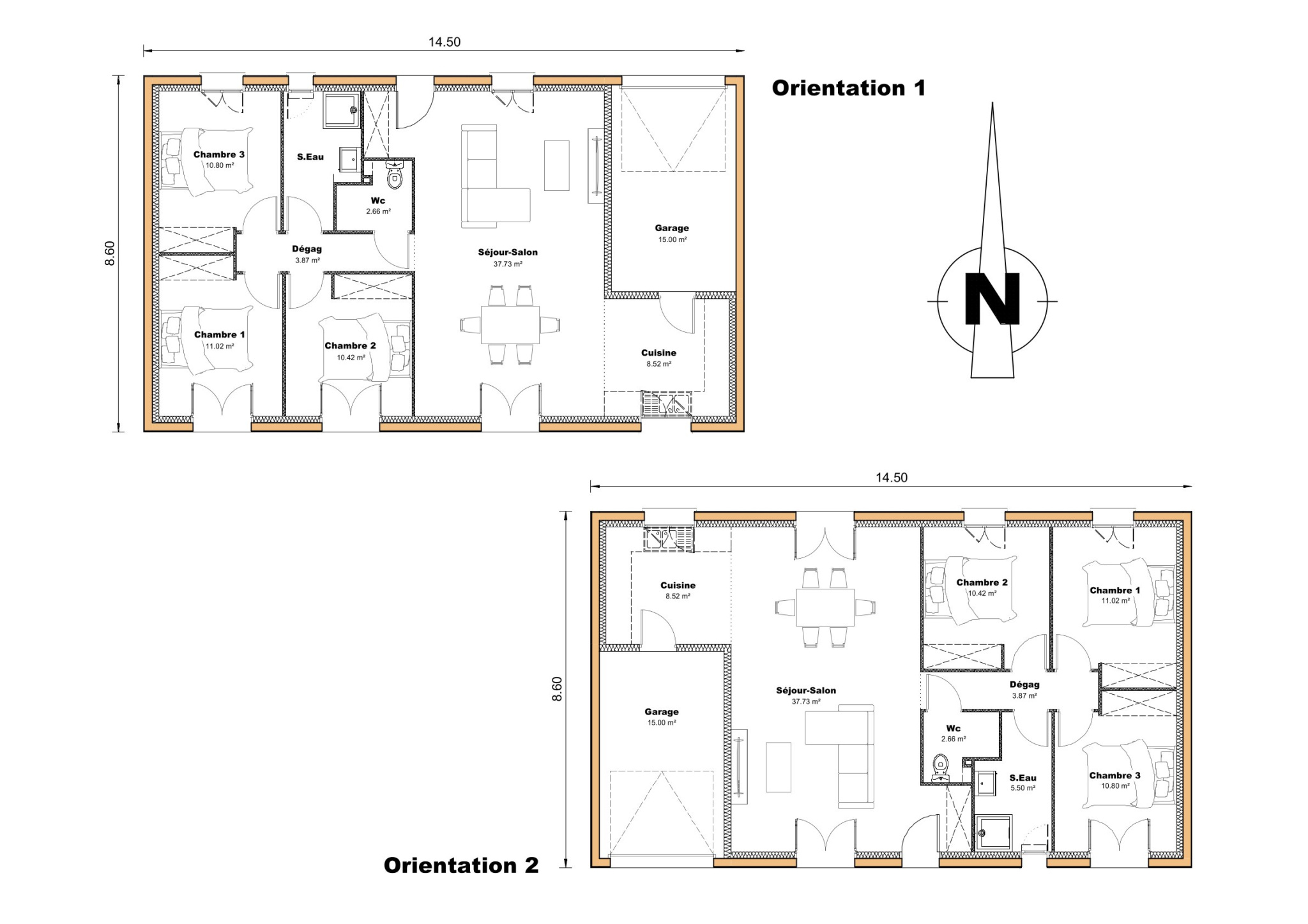 Vente maison à Clairac (47320) de 90 m2 habitable sur terrain de 1165 m2