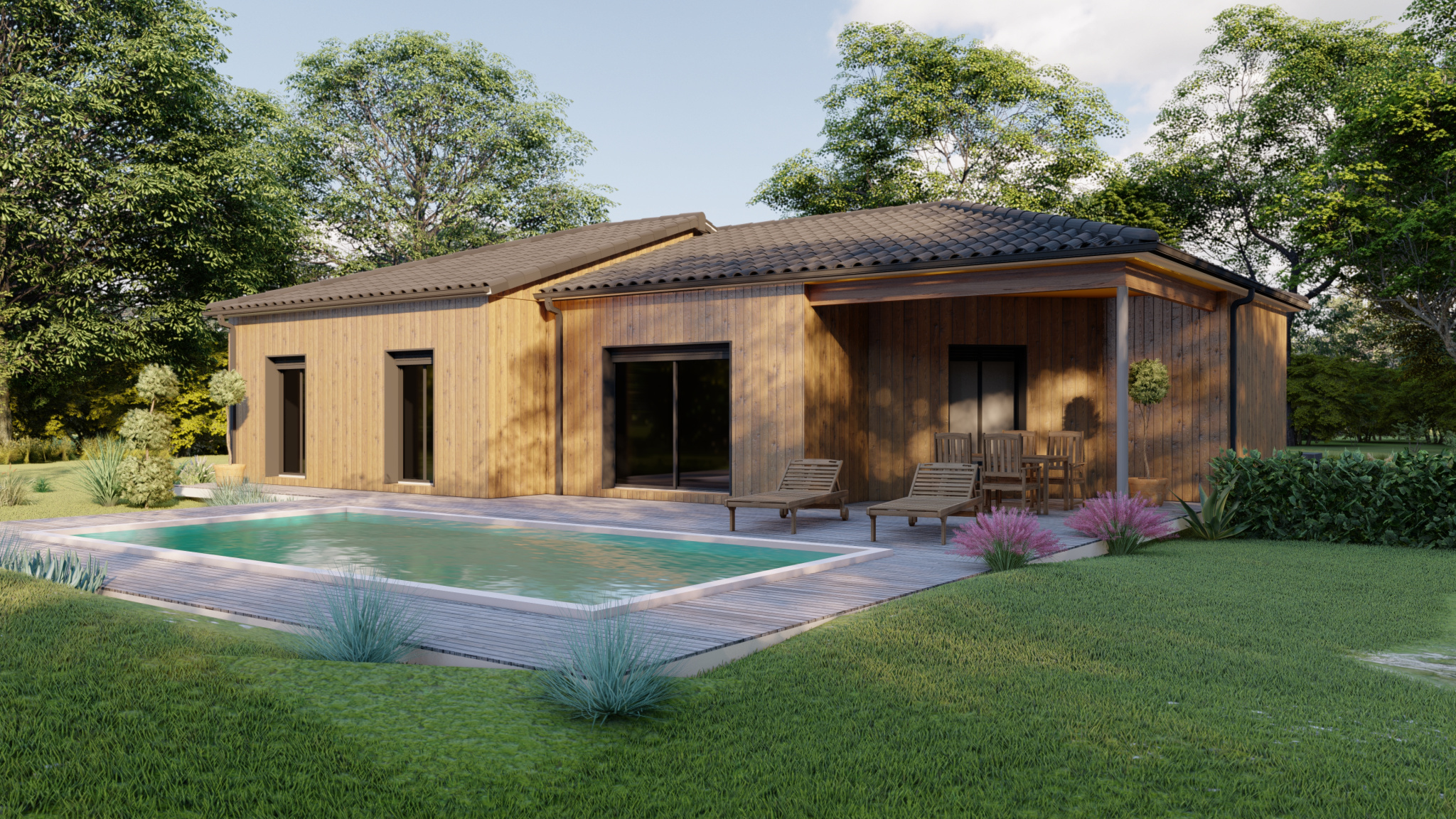 Vente maison à Daignac (33420) de 102 m2 habitable sur terrain de 550 m2