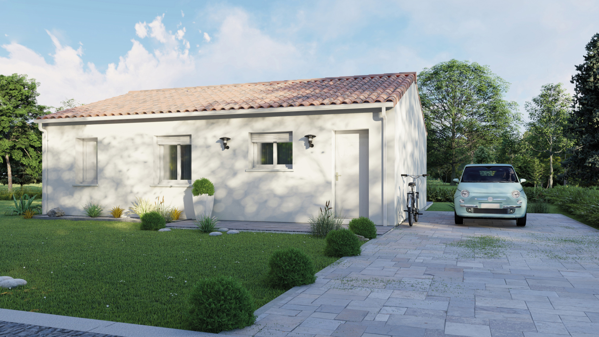 Vente maison à Estillac (47310) de 72 m2 habitable sur terrain de 520 m2