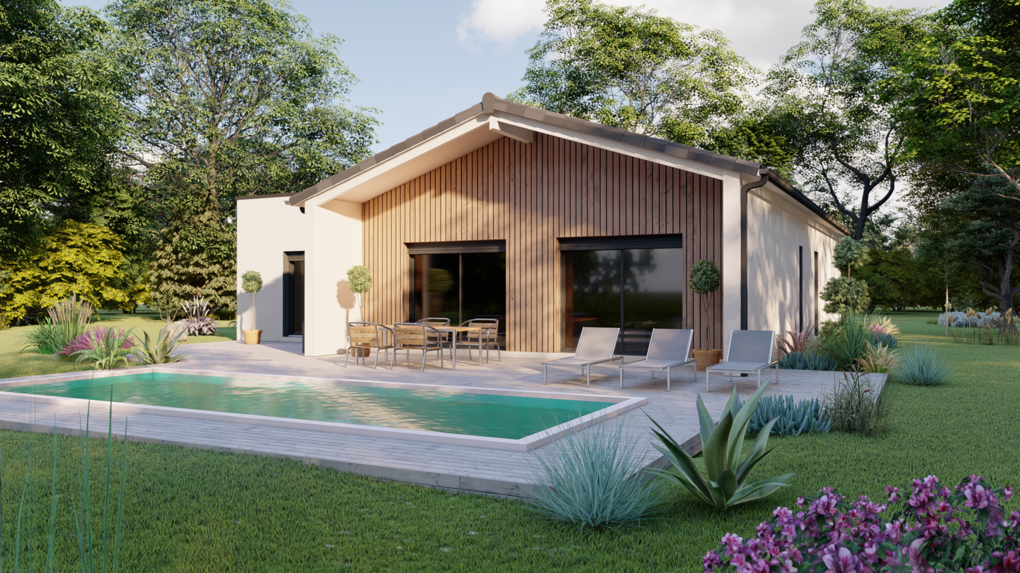 Vente maison à Luzech (46140) de 122 m2 habitable sur terrain de 2056 m2