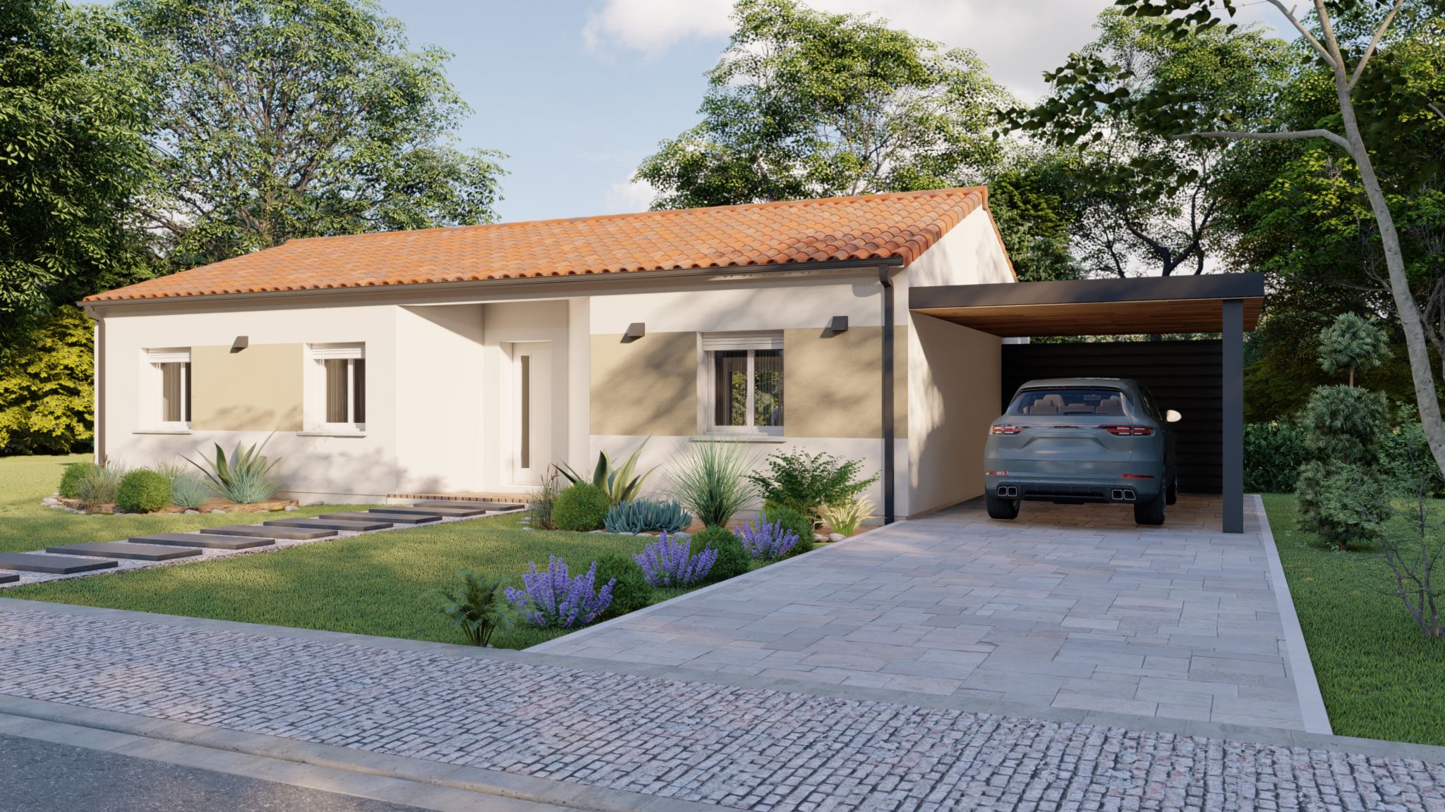 Vente maison à Roaillan (33210) de 102 m2 habitable sur terrain de 700 m2