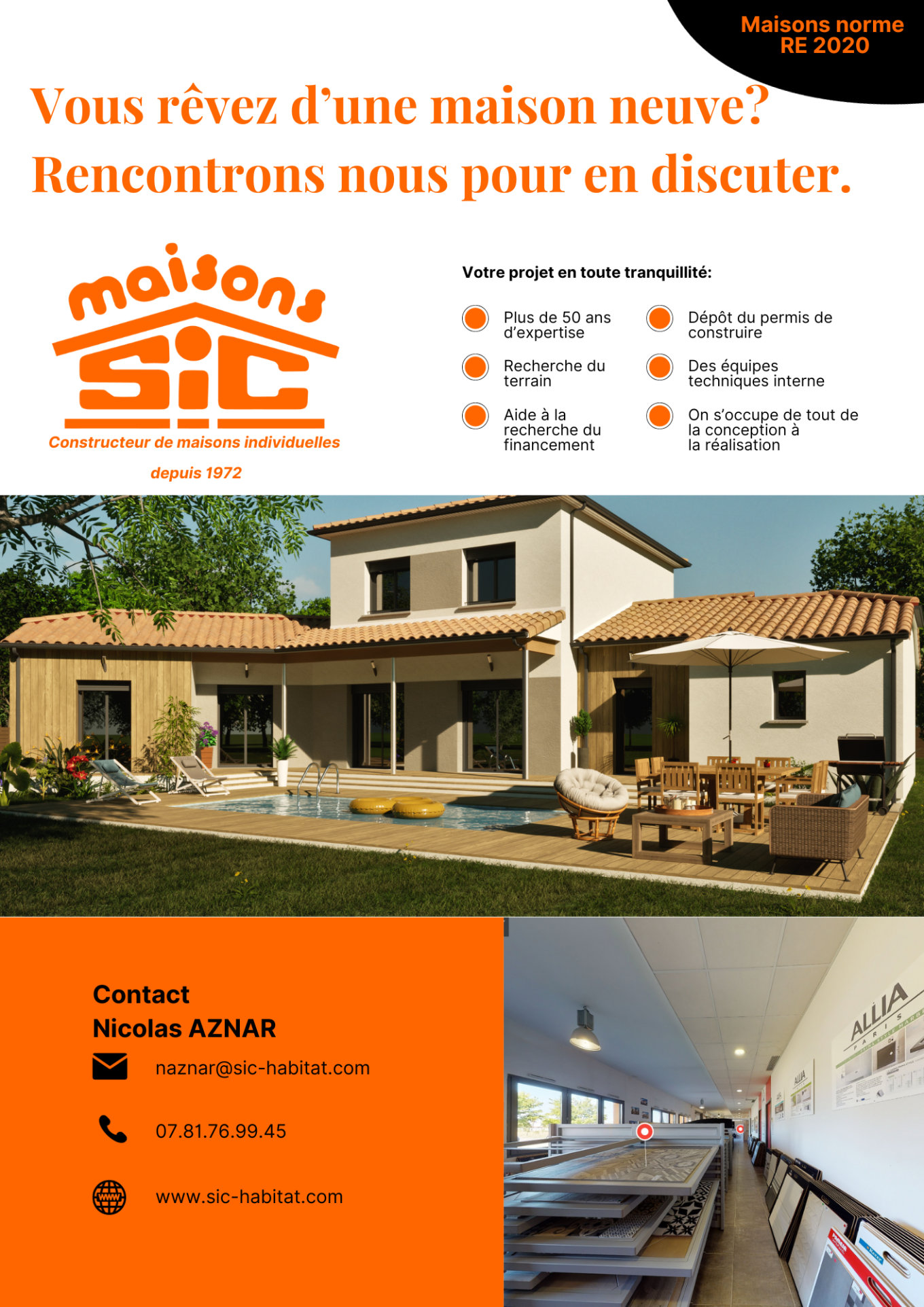 Vente maison à Villeneuve sur lot (47300) de 120 m2 habitable sur terrain de 1800 m2