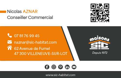 Vente maison à Villeneuve sur lot (47300) de 120 m2 habitable sur terrain de 1800 m2