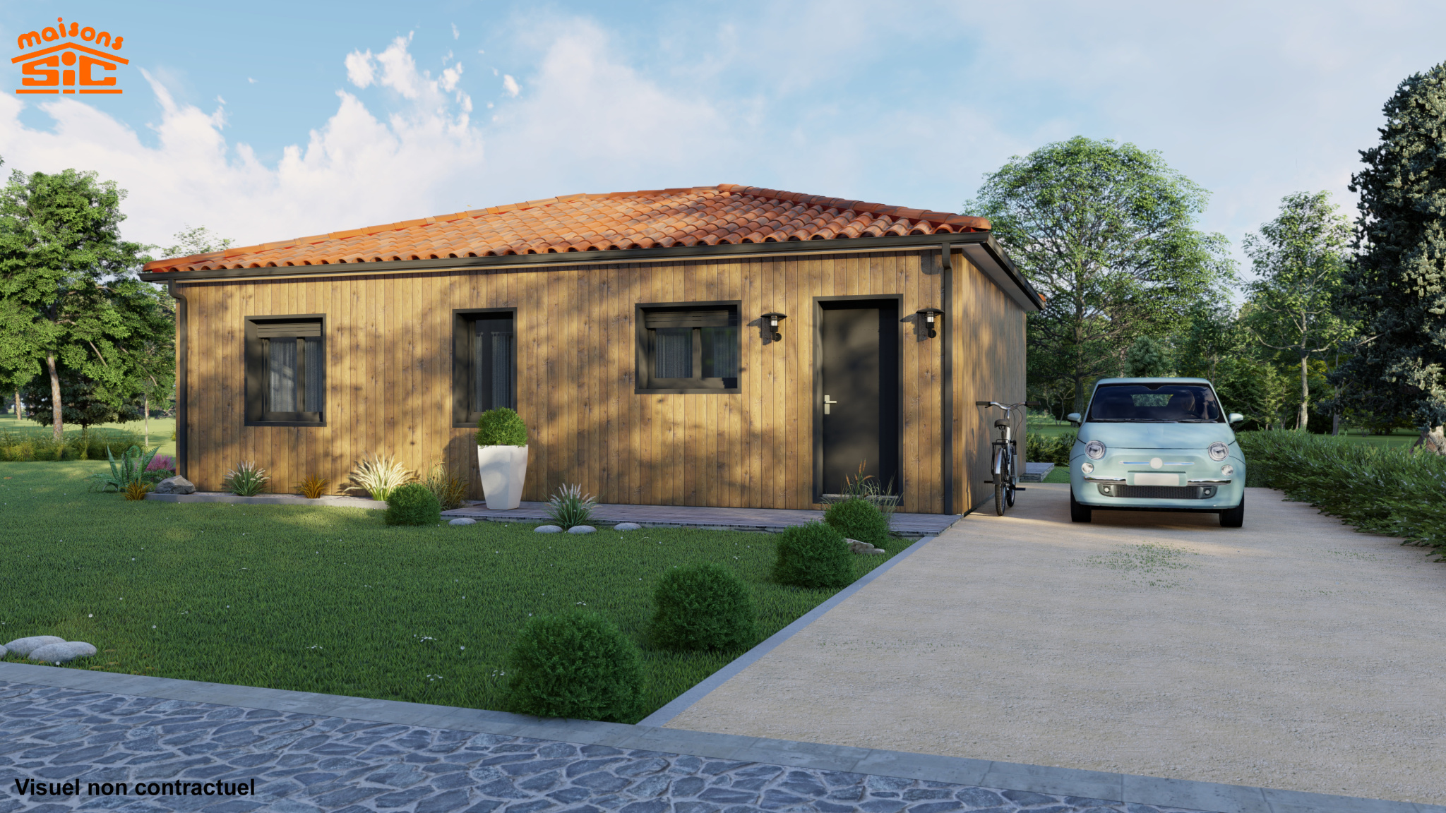 Vente maison à Bellebat (33760) de 70 m2 habitable sur terrain de 515 m2 Vente maison à Bellebat (33760) de 70 m2 habitable sur terrain de 515 m2