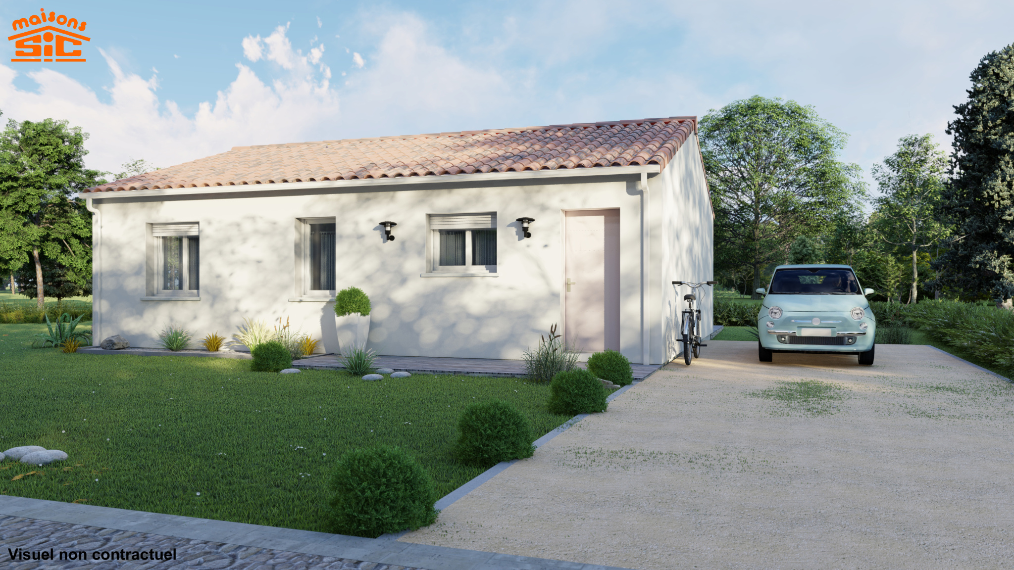 Vente maison à Lasserre-pradere (31530) de 72 m2 habitable sur terrain de 807 m2