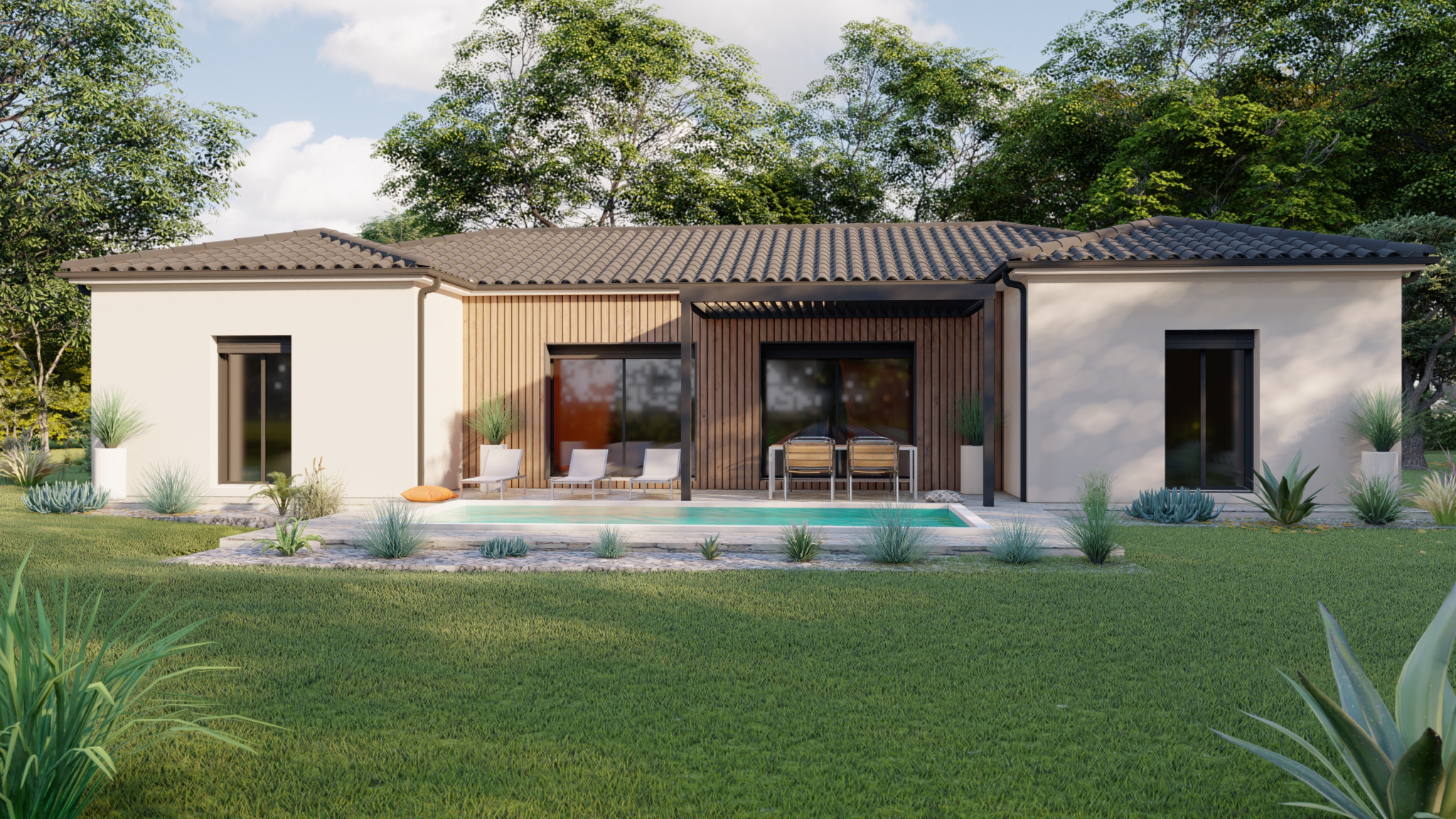 Vente maison à Moncaut (47310) de 125 m2 habitable sur terrain de 1349 m2 Vente maison à Moncaut (47310) de 125 m2 habitable sur terrain de 1349 m2