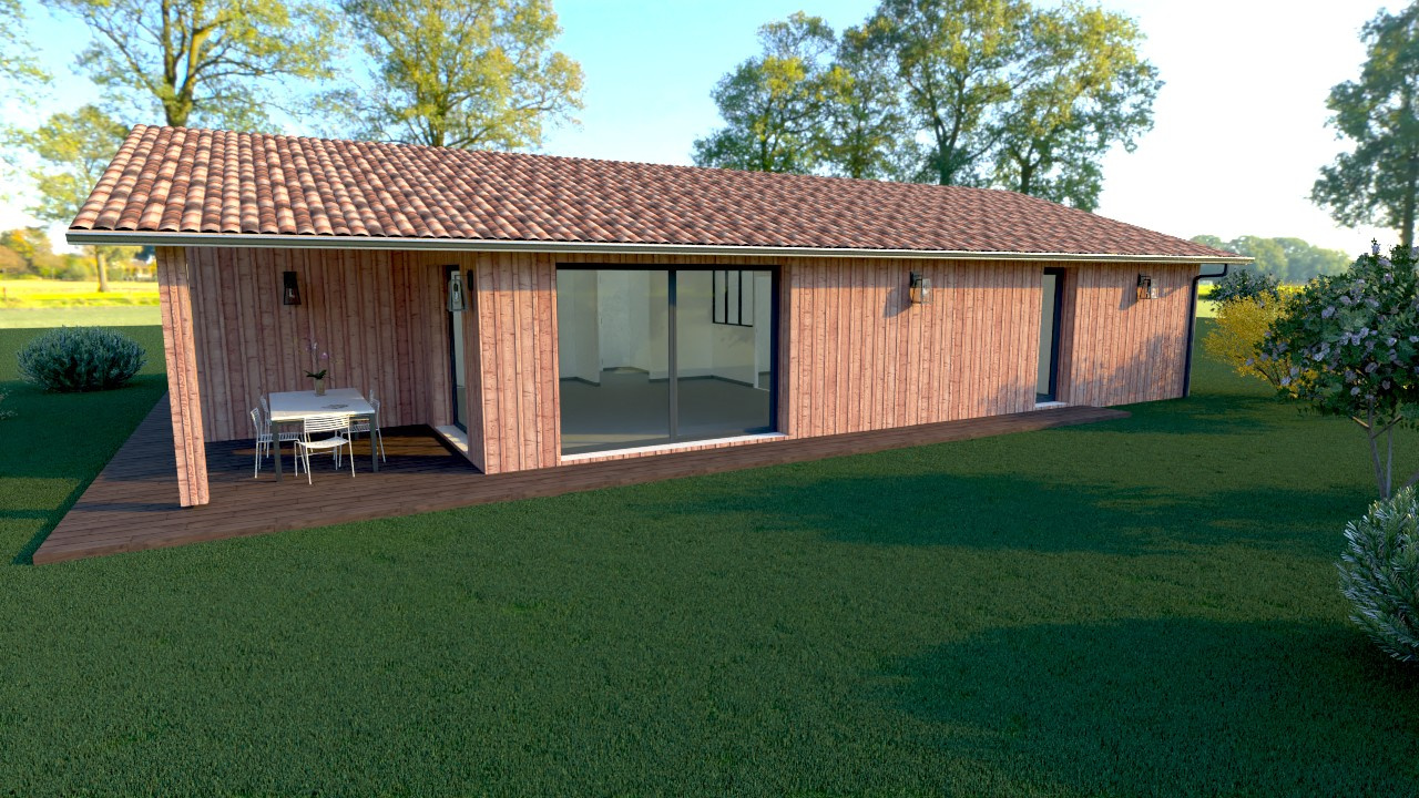 Vente maison à Belin beliet (33830) de 100 m2 habitable sur terrain de 1300 m2 Vente maison à Belin beliet (33830) de 100 m2 habitable sur terrain de 1300 m2