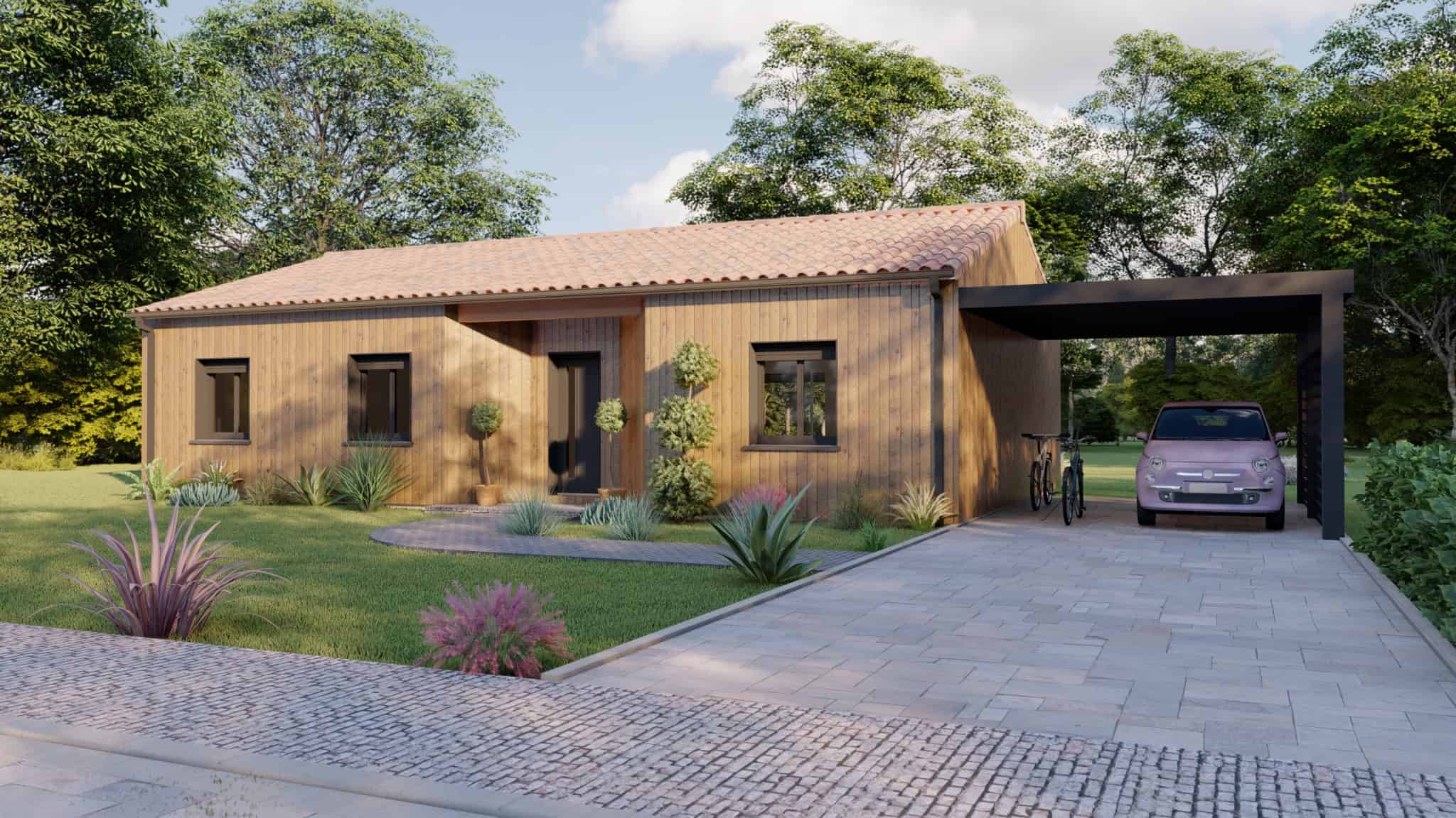 Vente maison à Birac (33430) de 102 m2 habitable sur terrain de 750 m2