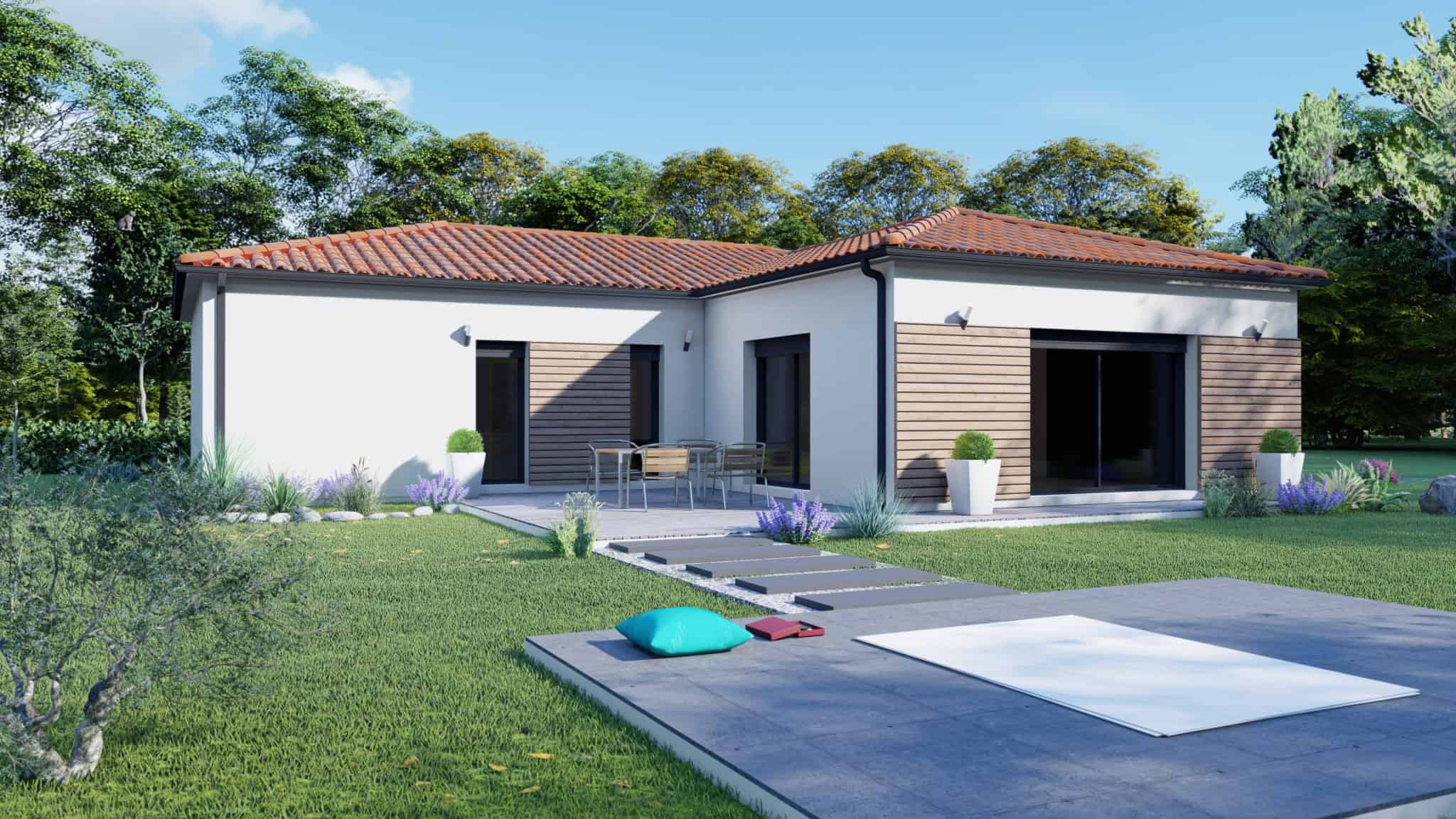Vente maison à Calonges (47430) de 112 m2 habitable sur terrain de 1200 m2