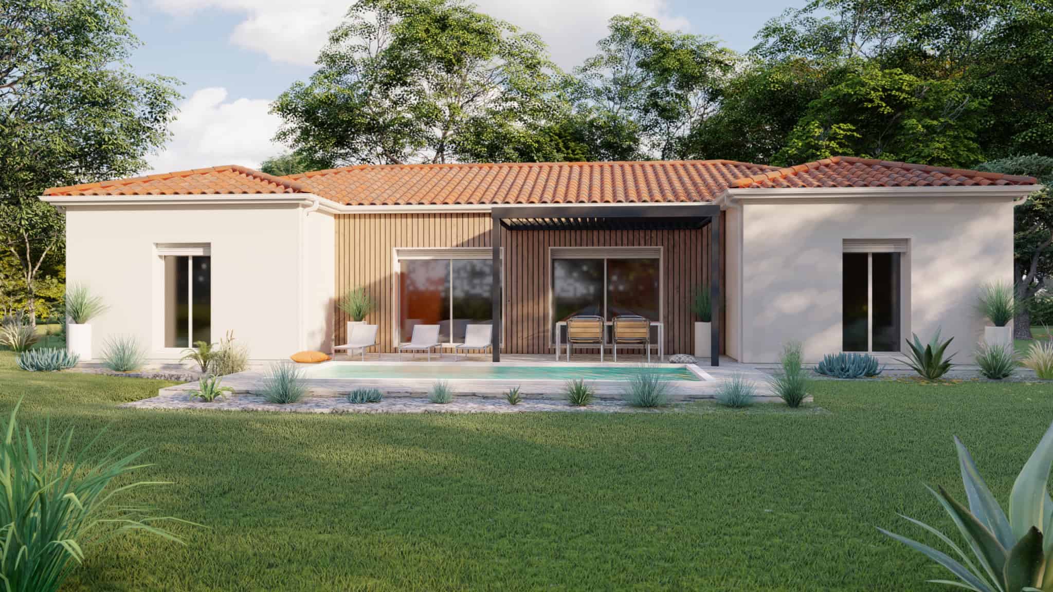 Vente maison à Castelnau d estretefonds (31620) de 125 m2 habitable sur terrain de 580 m2