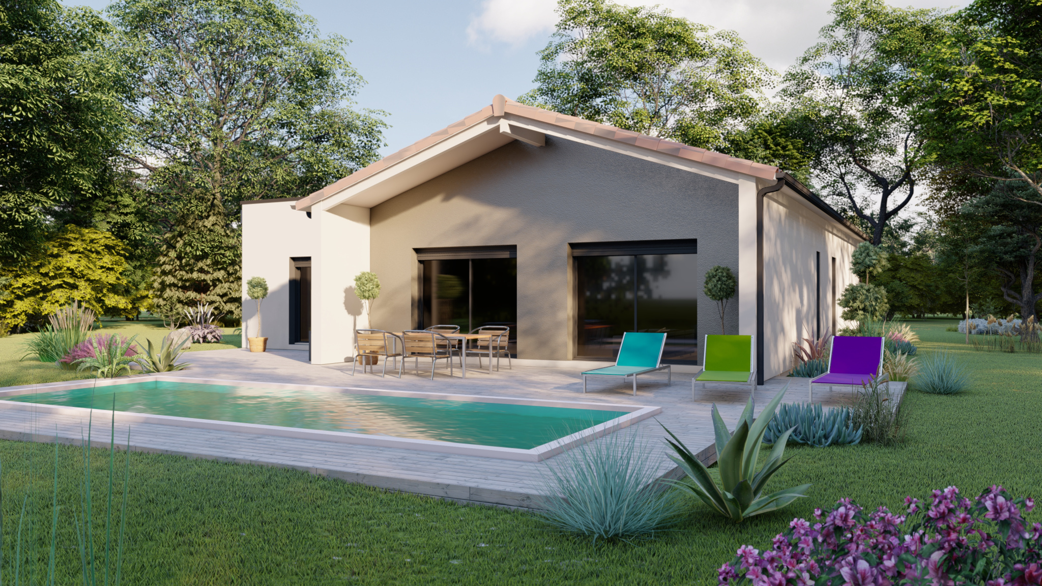 Vente maison à Damazan (47160) de 96 m2 habitable sur terrain de 6200 m2