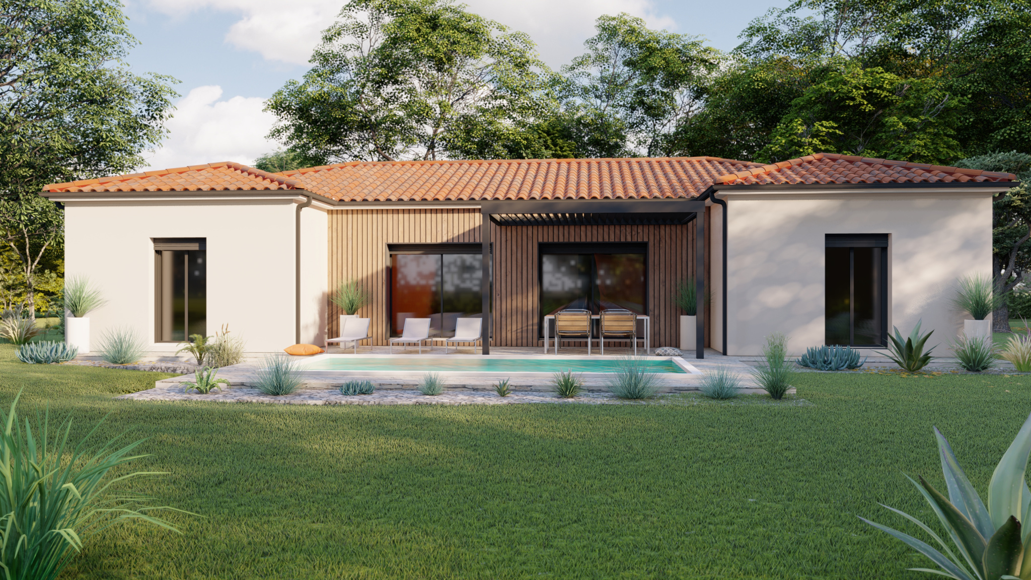 Vente maison à Gontaud de nogaret (47400) de 125 m2 habitable sur terrain de 1050 m2